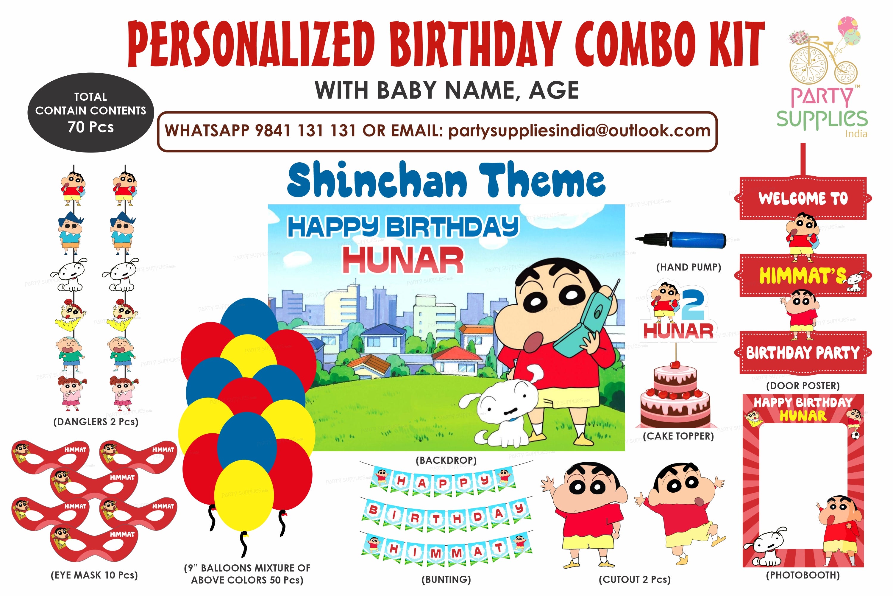 Shinchan Theme Exclusive Kit