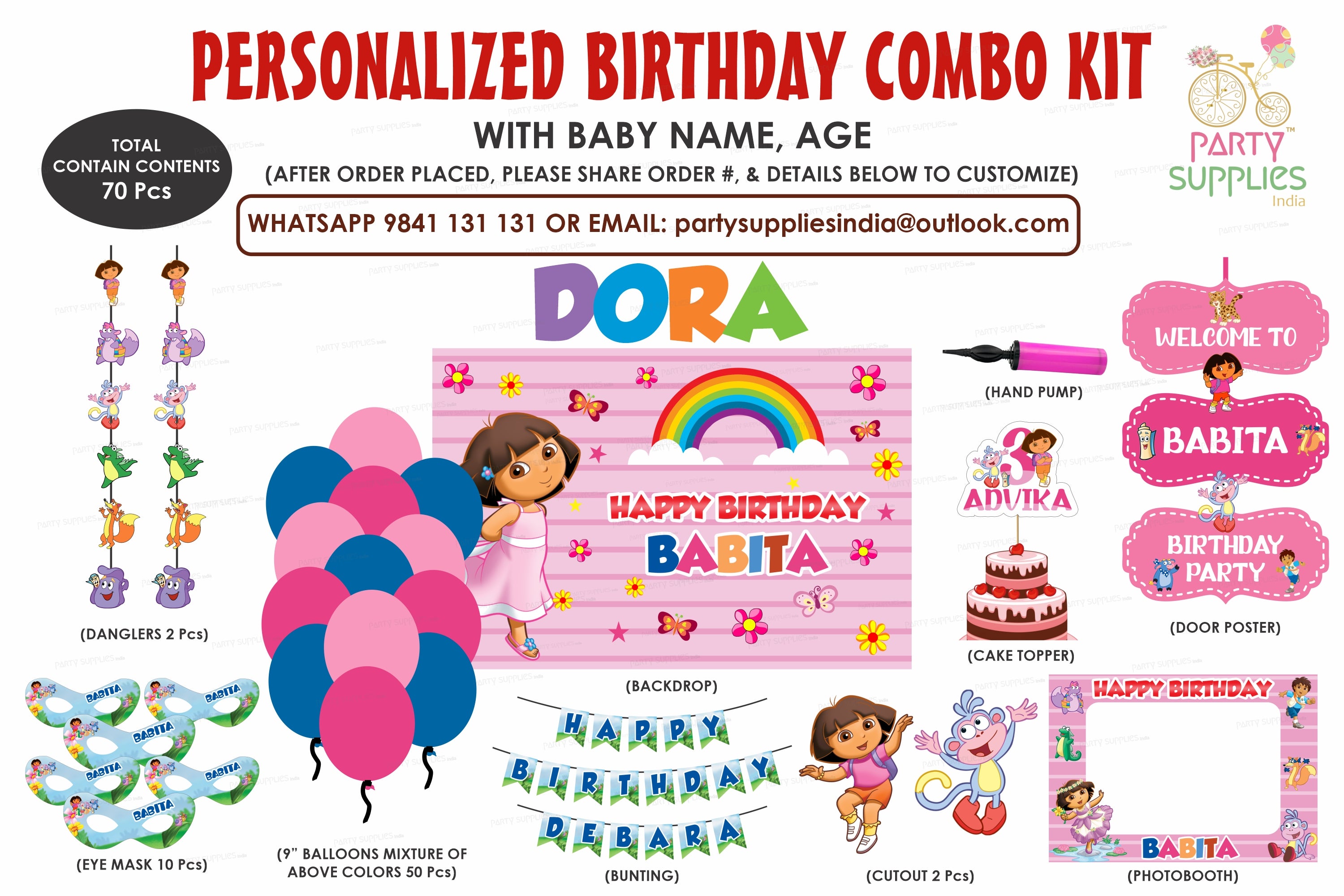 Dora The Explorer Theme Exclusive Kit