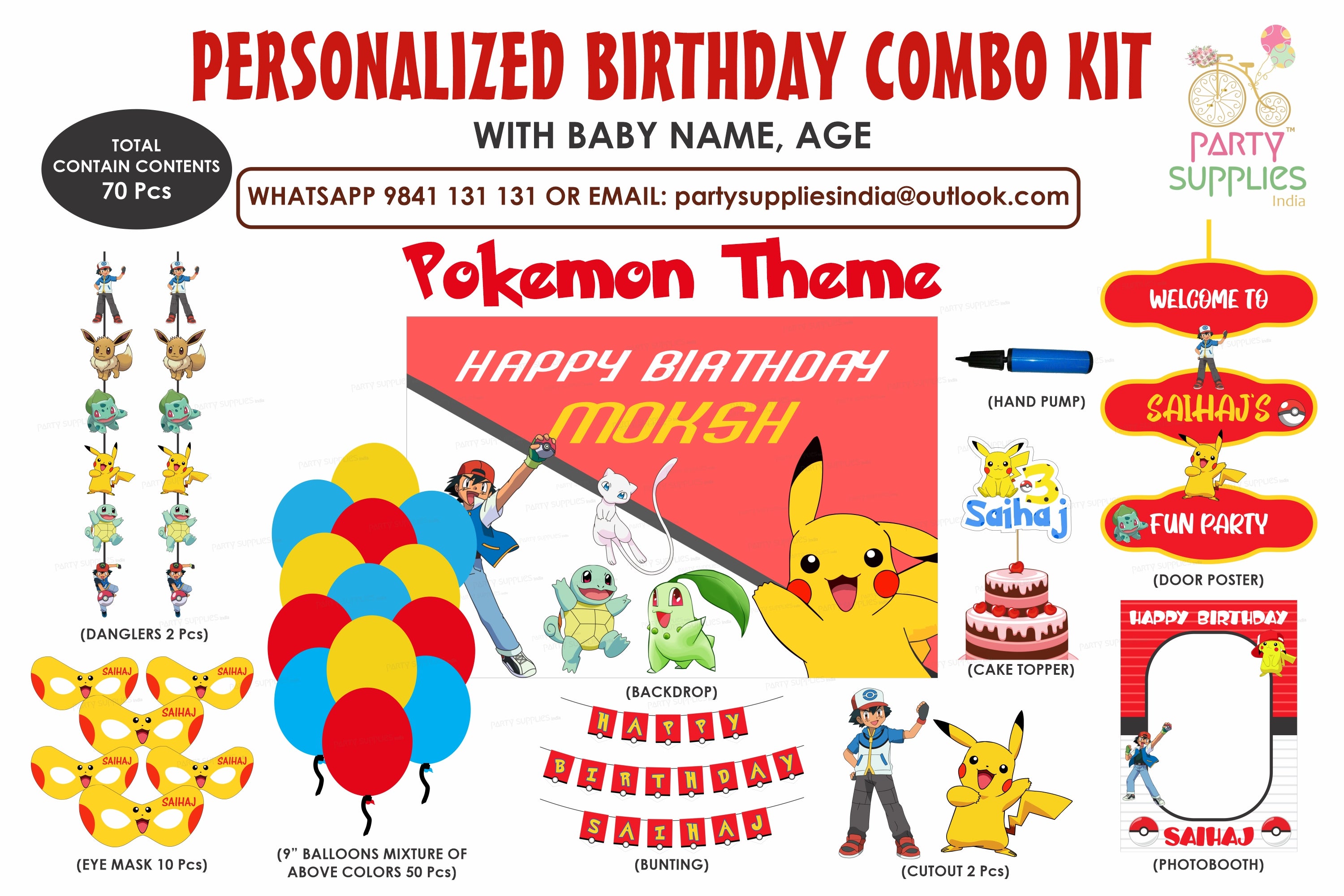 Pokemon Theme Exclusive Combo Kit