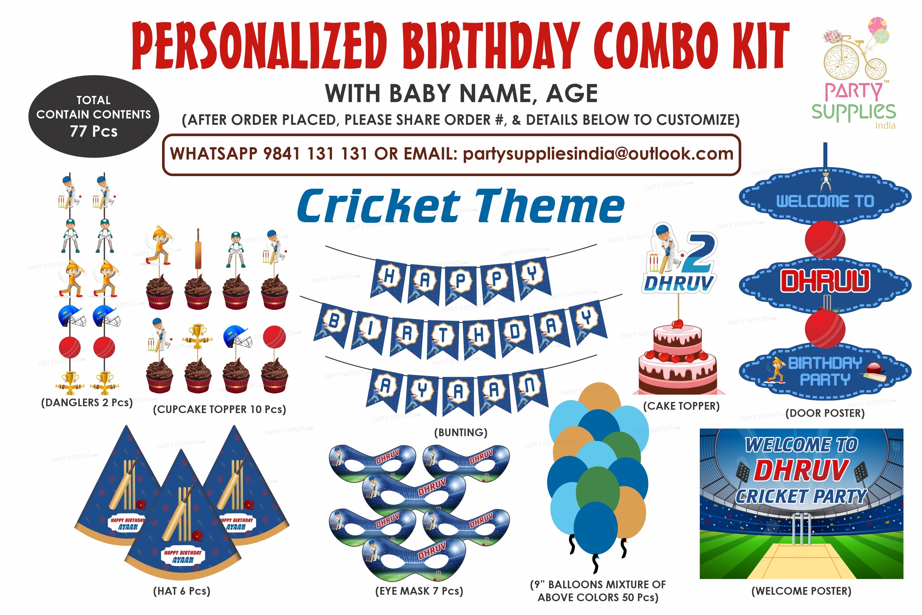 Cricket Theme Preferred Kit