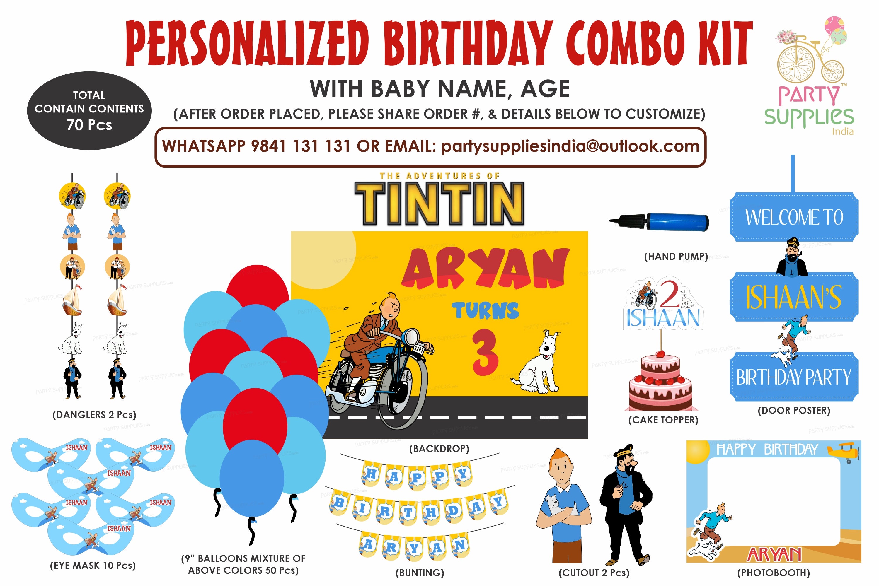 Tintin Theme Exclusive Combo Kit