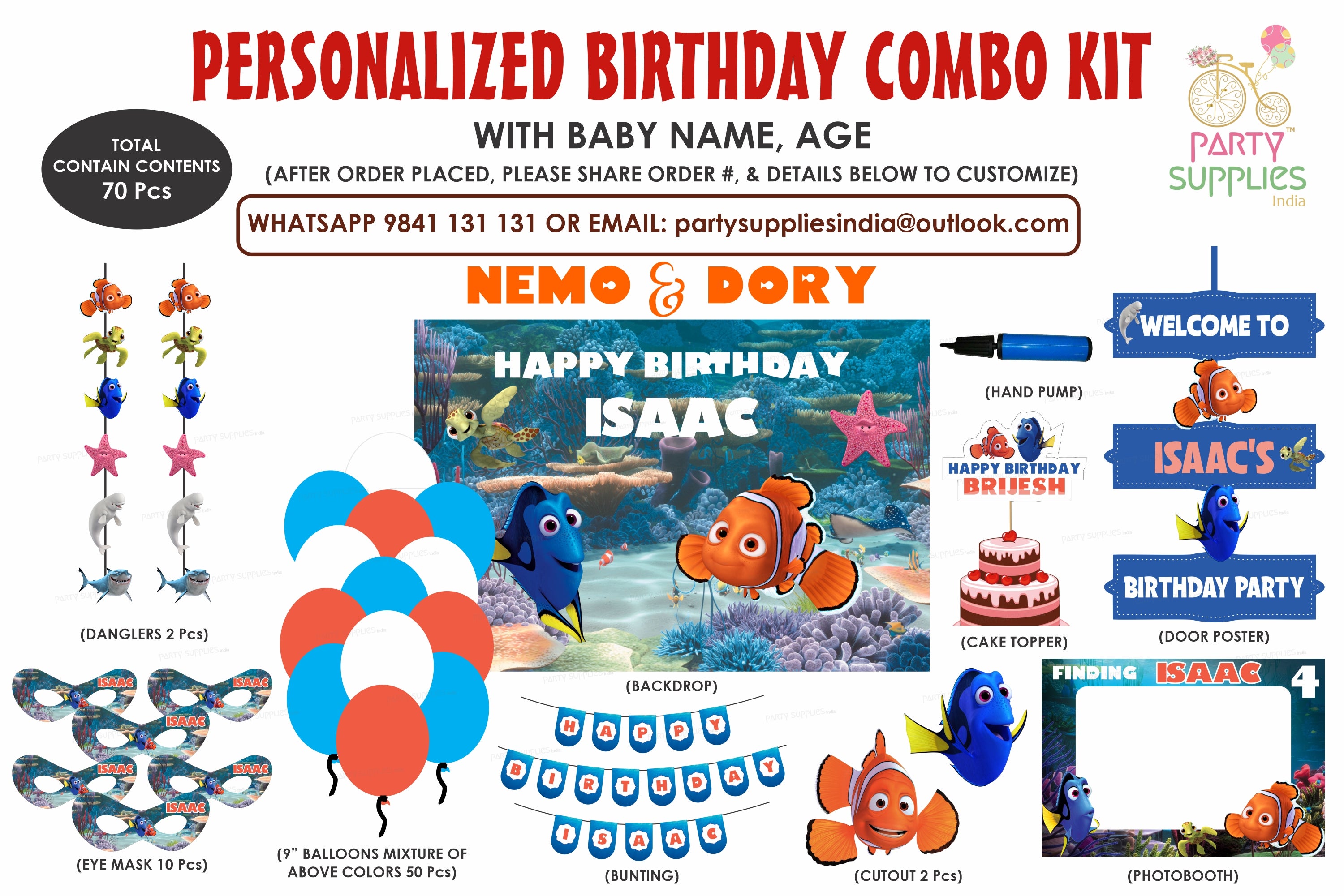 Nemo and Dory Theme Exclusive Kit