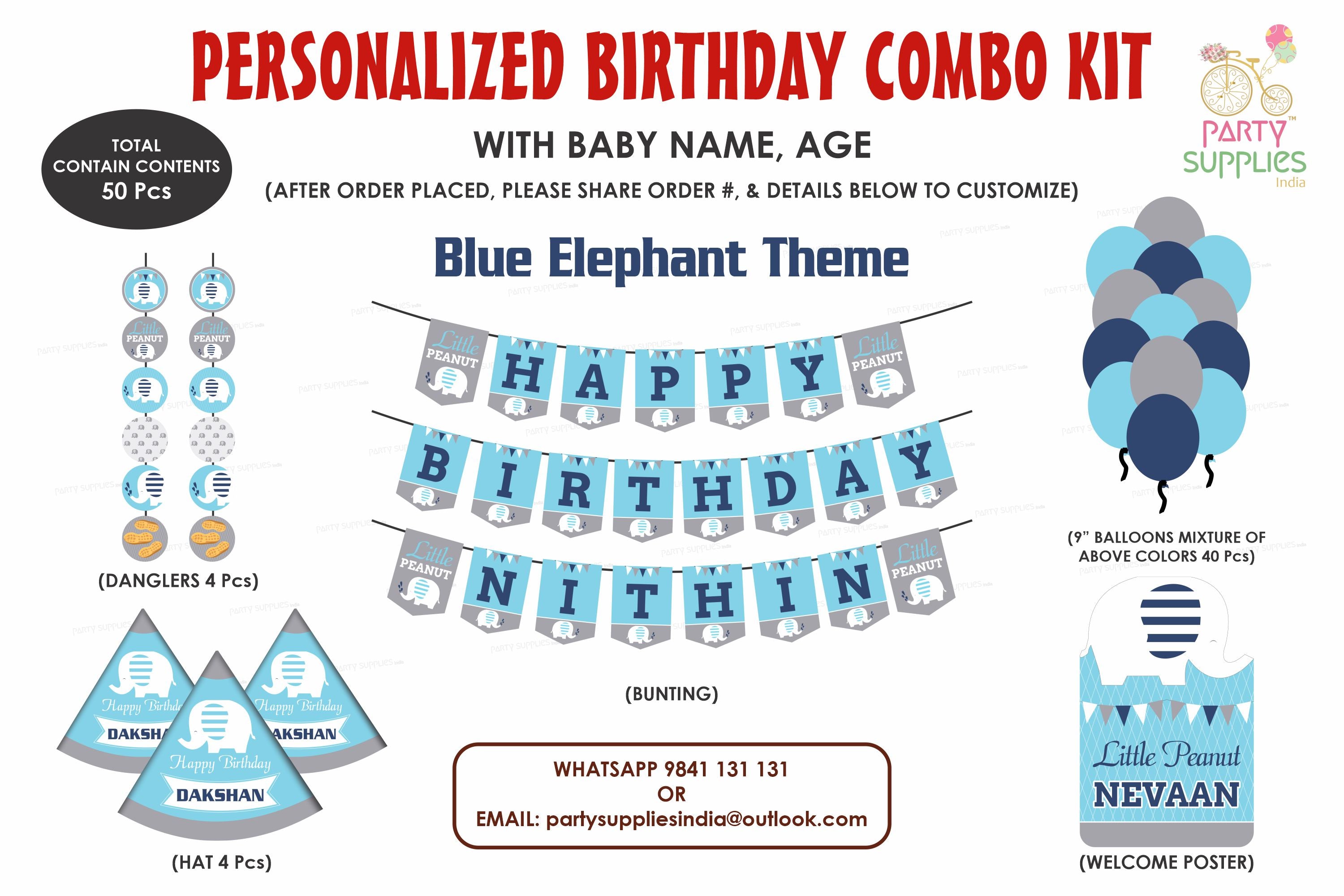 Blue Elephant Theme Heritage Kit