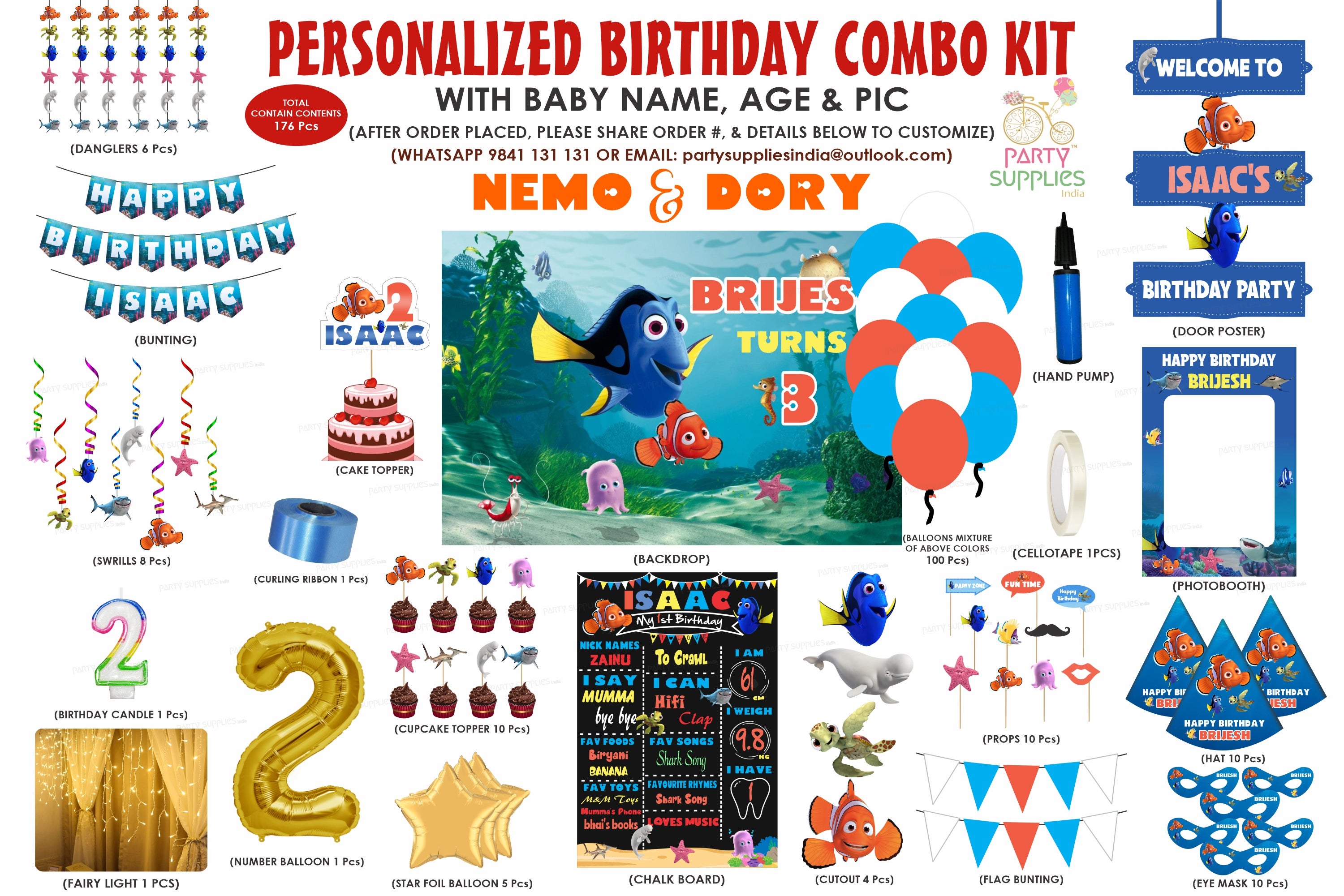 Nemo and Dory Theme Premium Kit