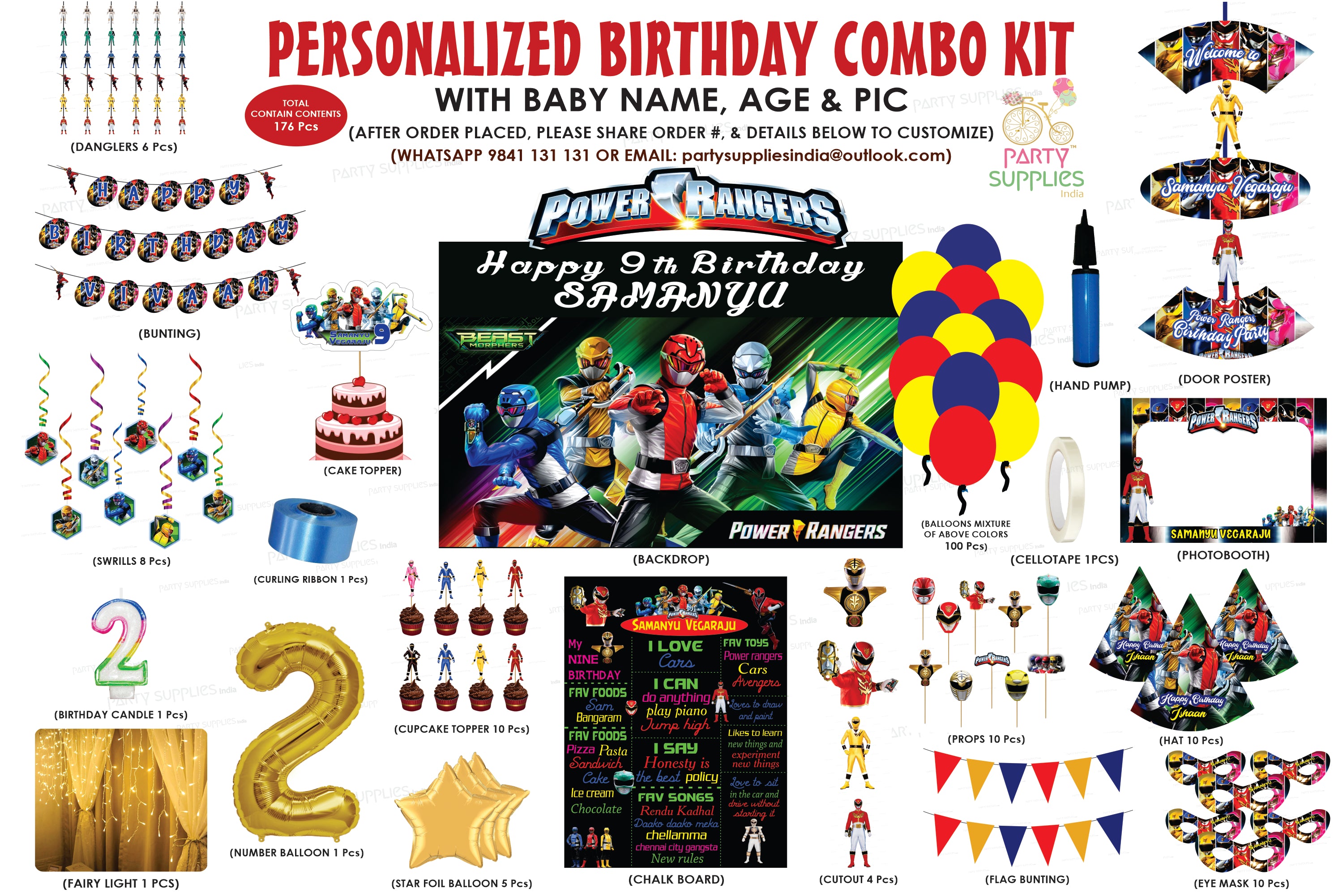 Power Rangers Theme Premium Combo Kit