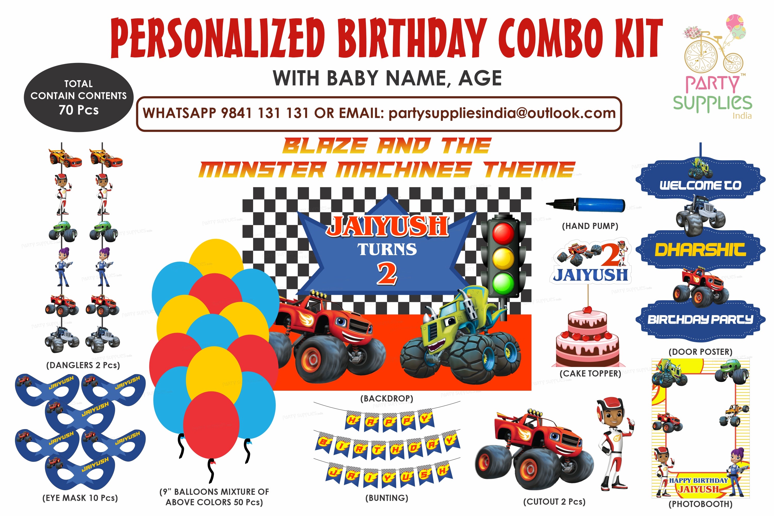 Blaze and the Monster Machines Theme Exclusive Kit