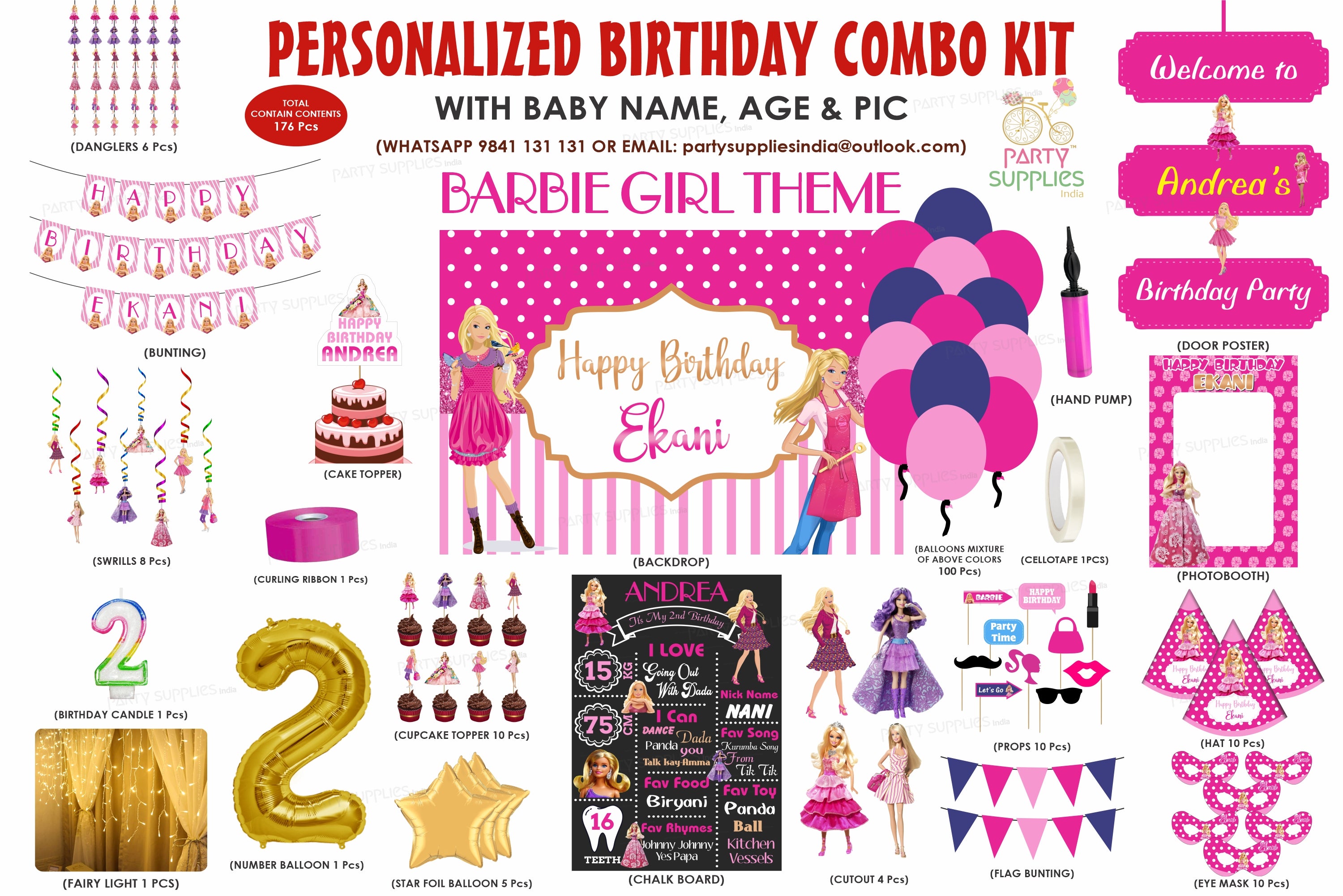 Barbie Theme Premium Combo Kit