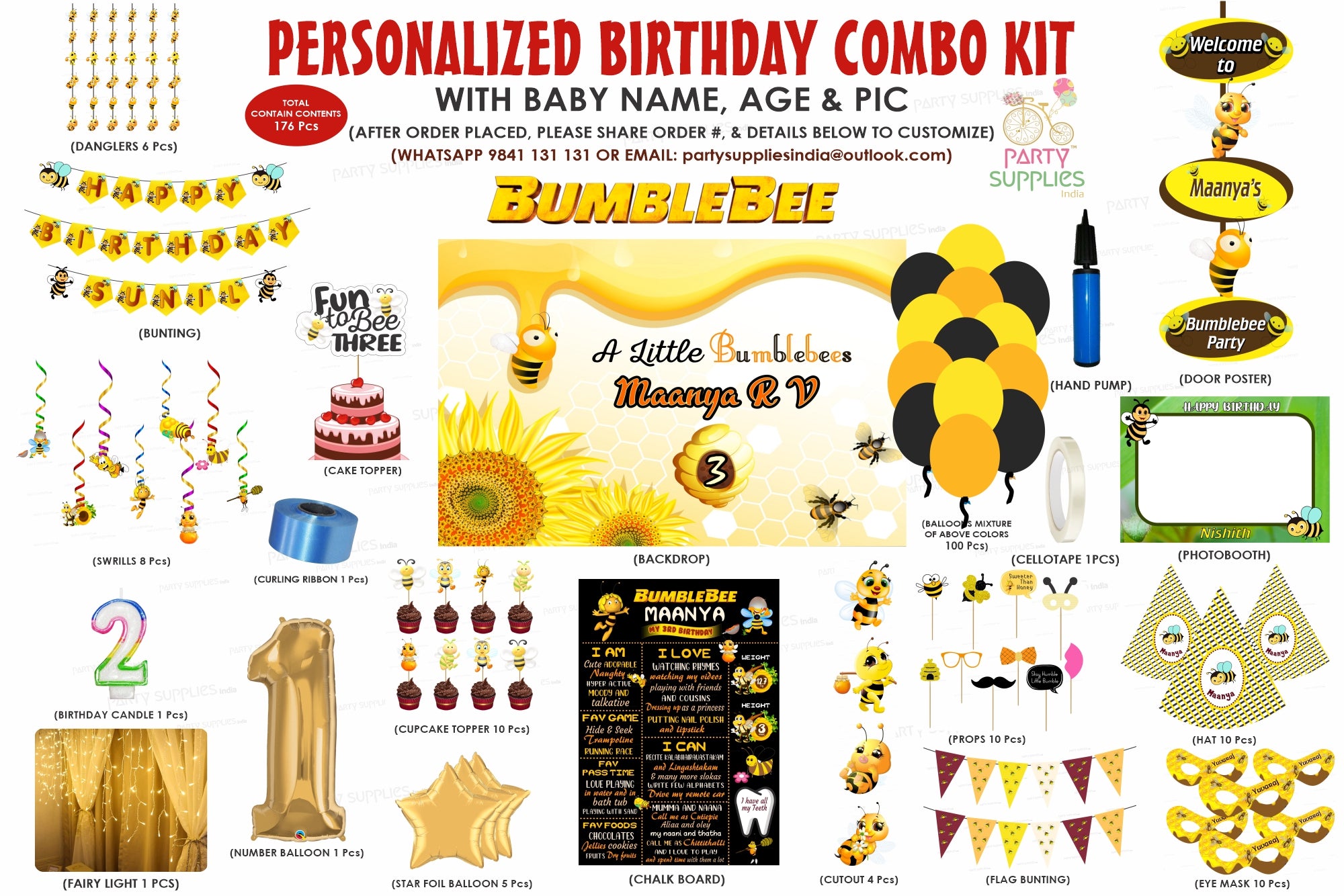 Bumble Bee Theme Premium Combo Kit
