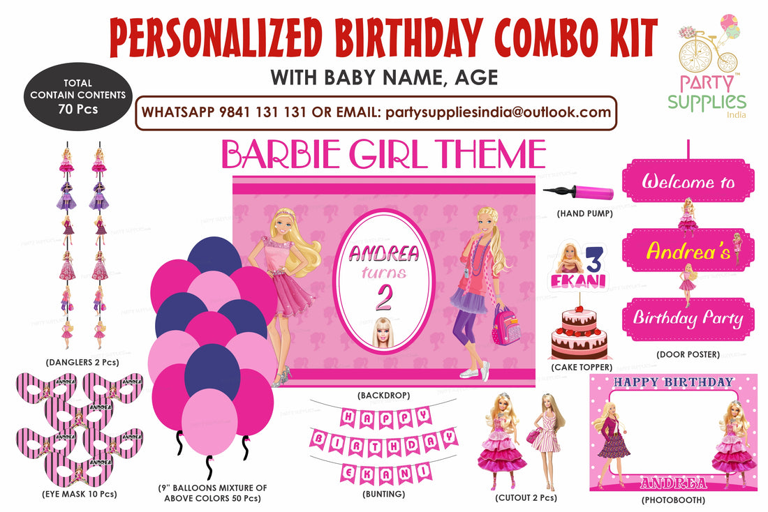 Barbie Theme Exclusive Combo Kit