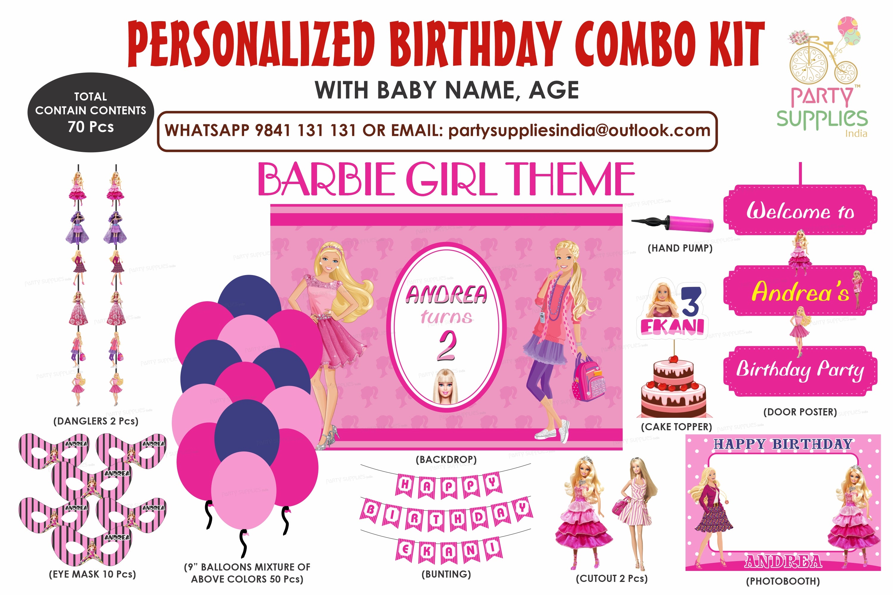 Barbie Theme Exclusive Combo Kit
