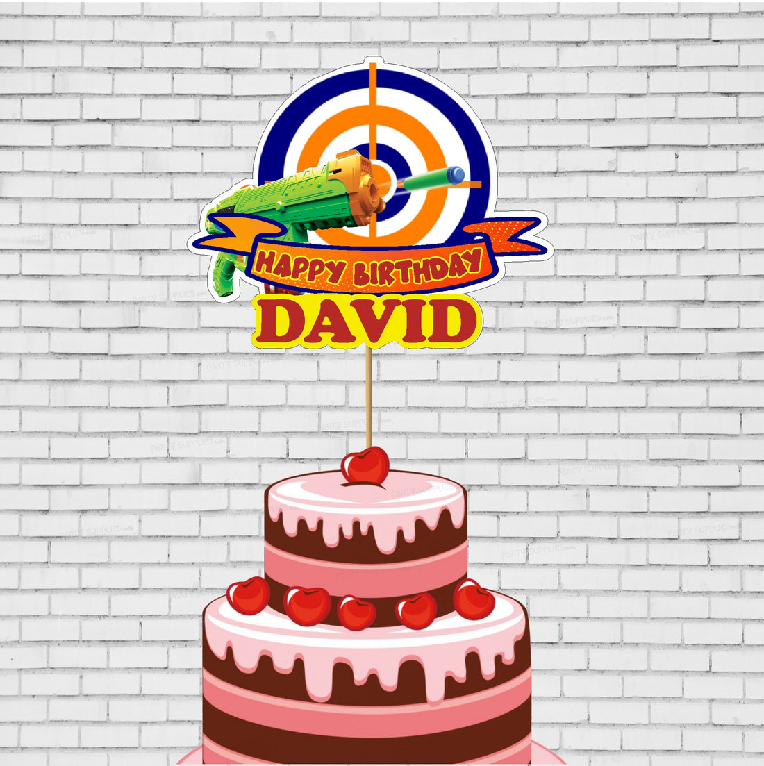 Nerf Theme Cake Topper