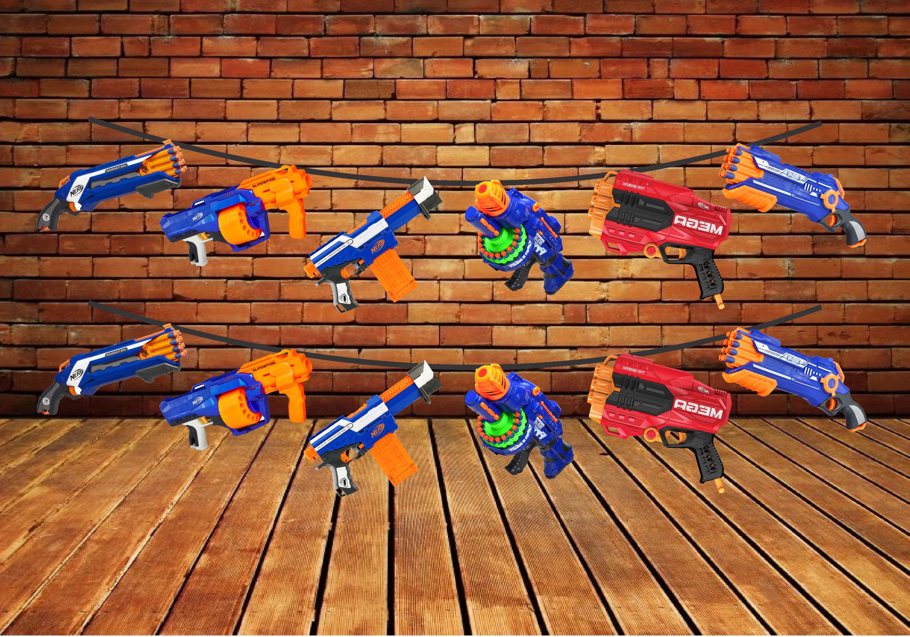 Nerf Theme Hanging