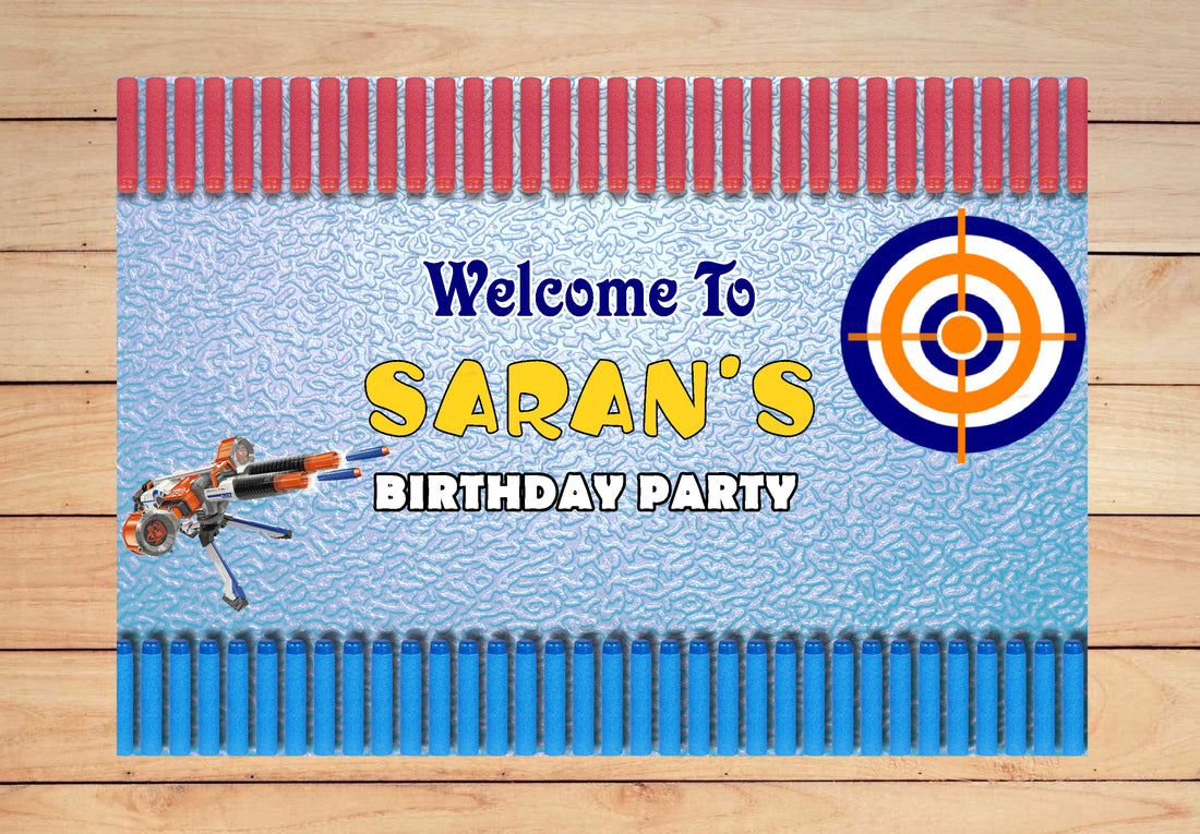 Nerf Theme Customized Welcome Board