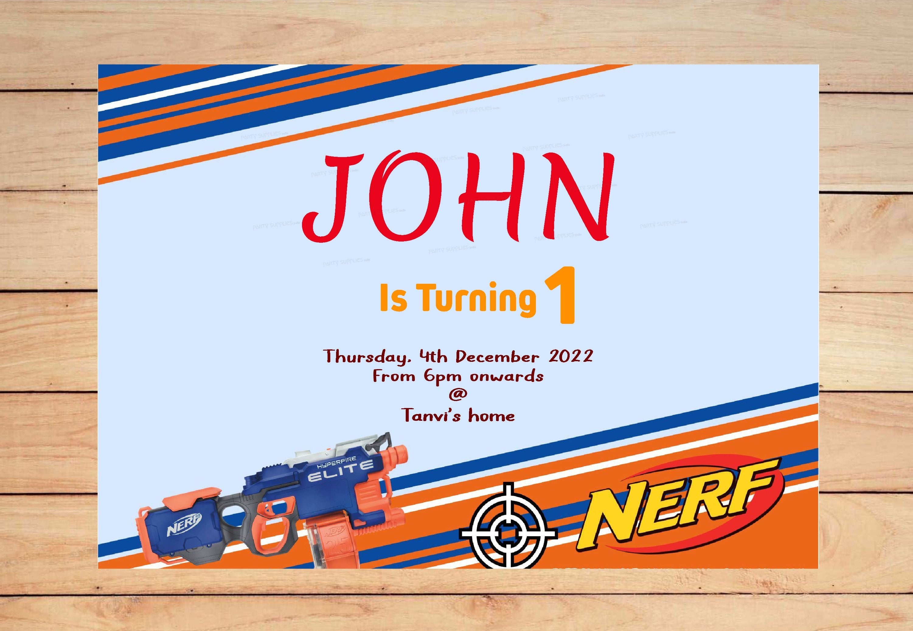 Nerf Themes Customized Invite