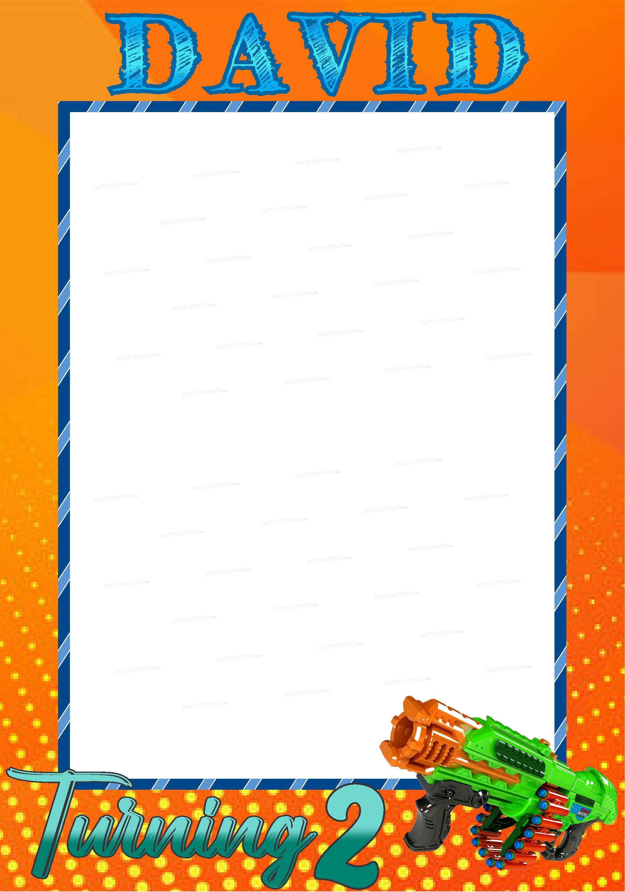Nerf Theme Customized PhotoBooth - image 1 of 3 | Party Supplies India