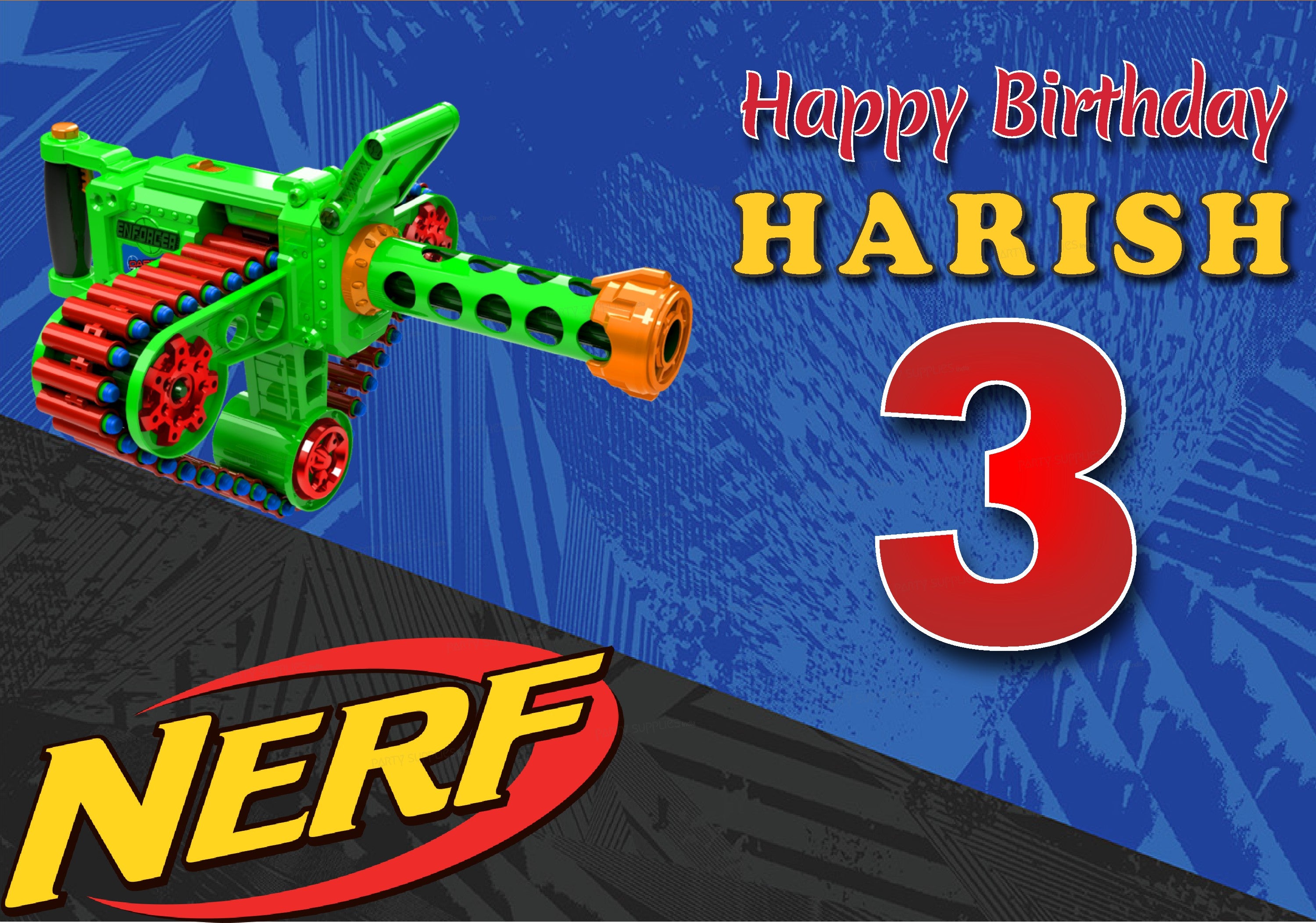 Nerf Theme Customized Backdrop