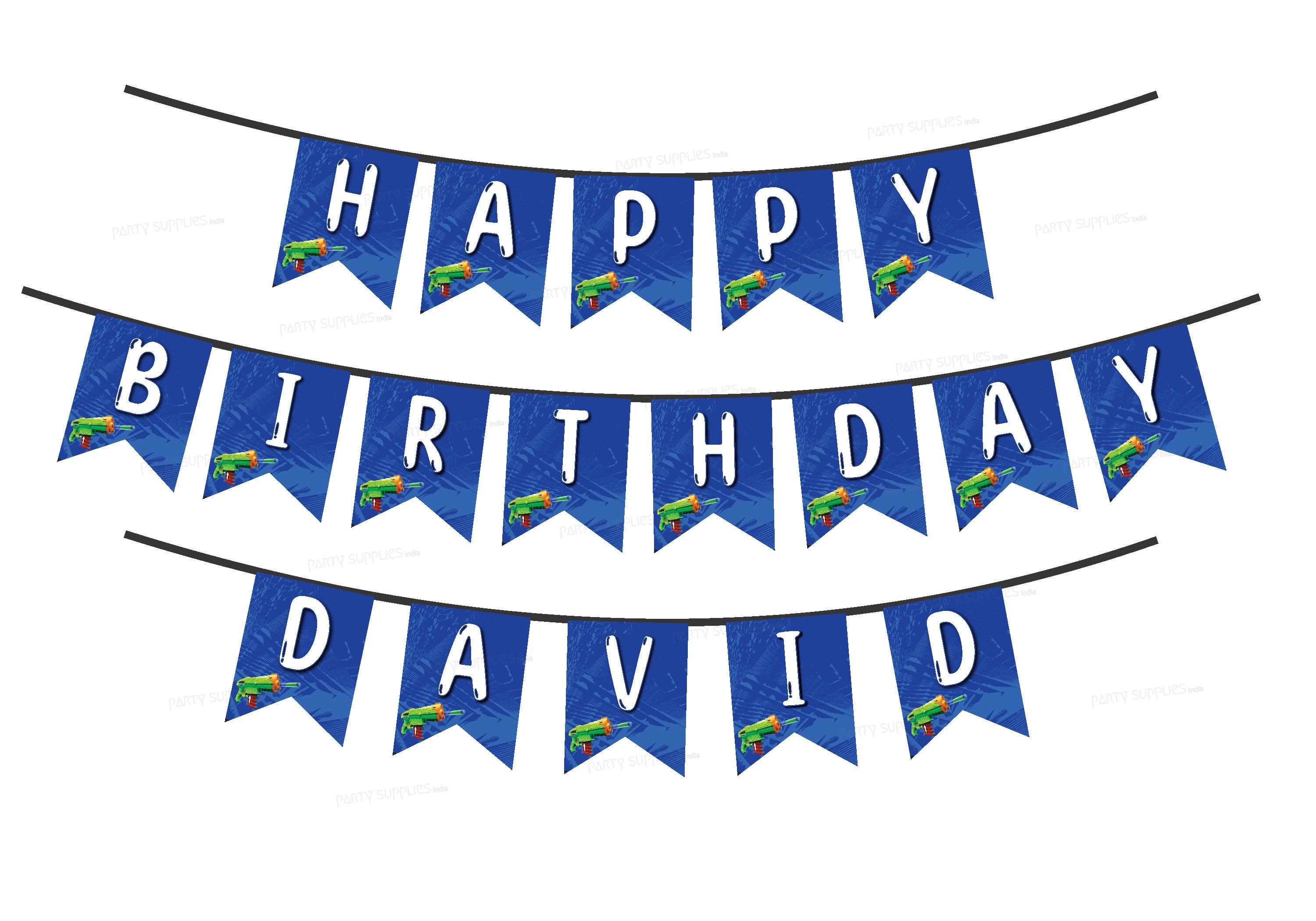 Nerf Theme Personalized Hanging