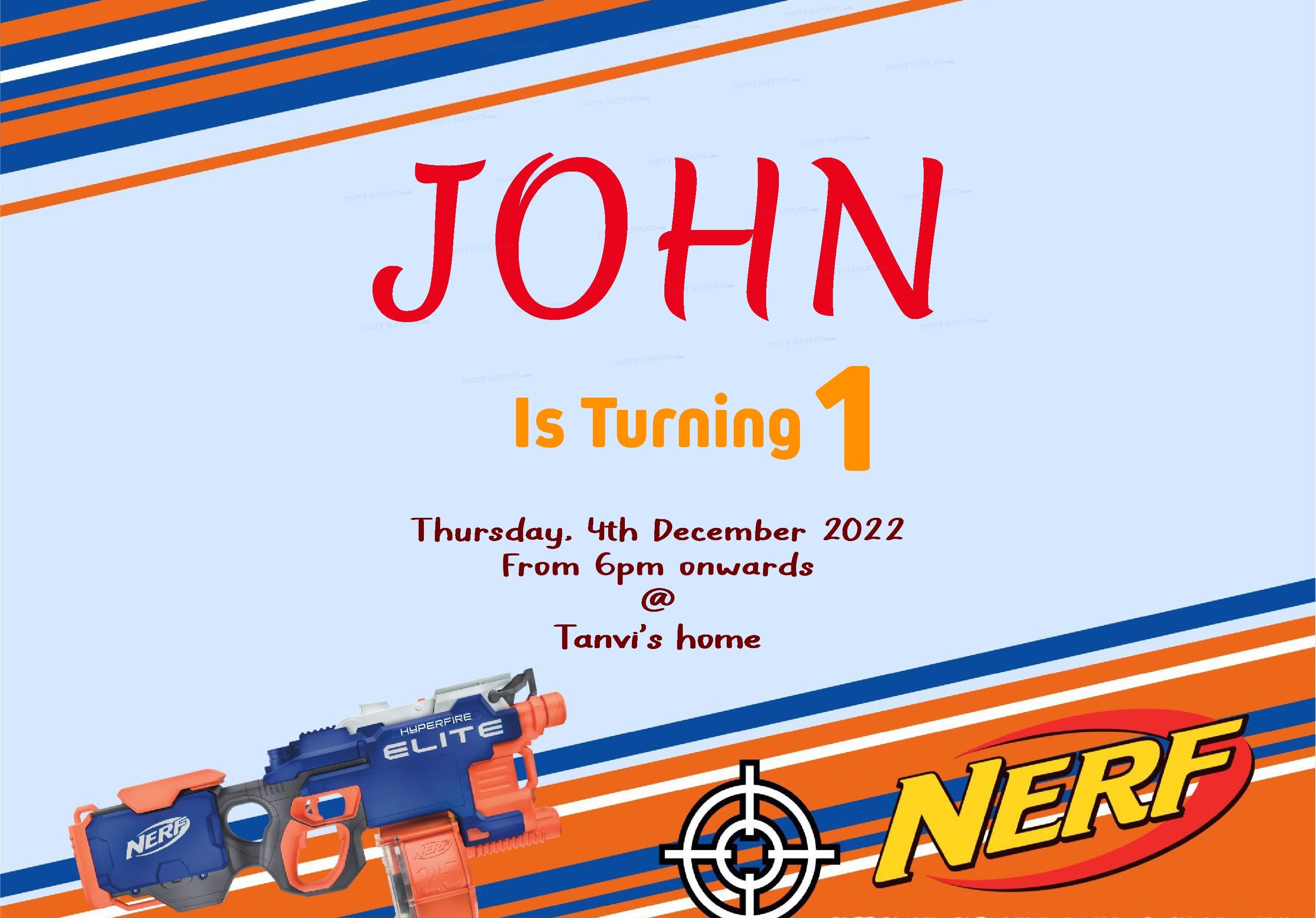 Nerf Themes Customized Invite