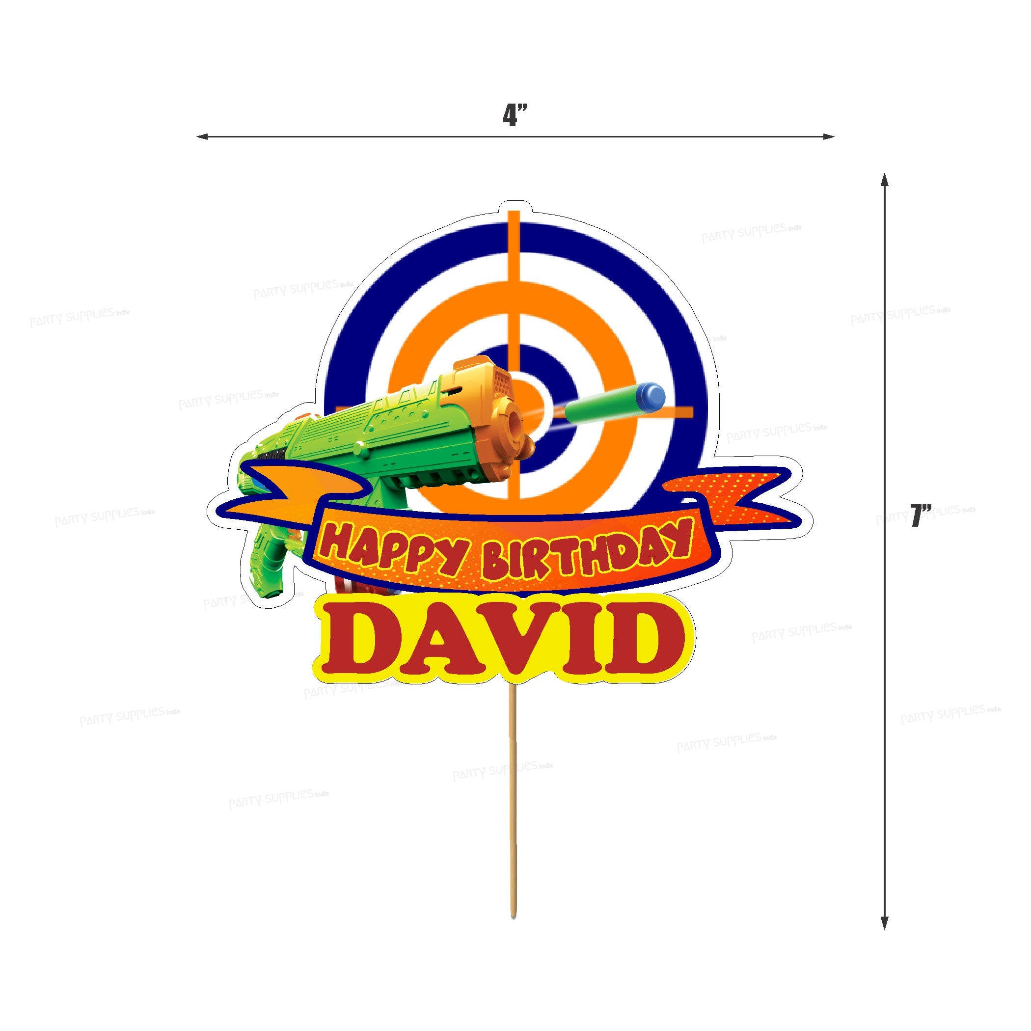 Nerf Theme Cake Topper