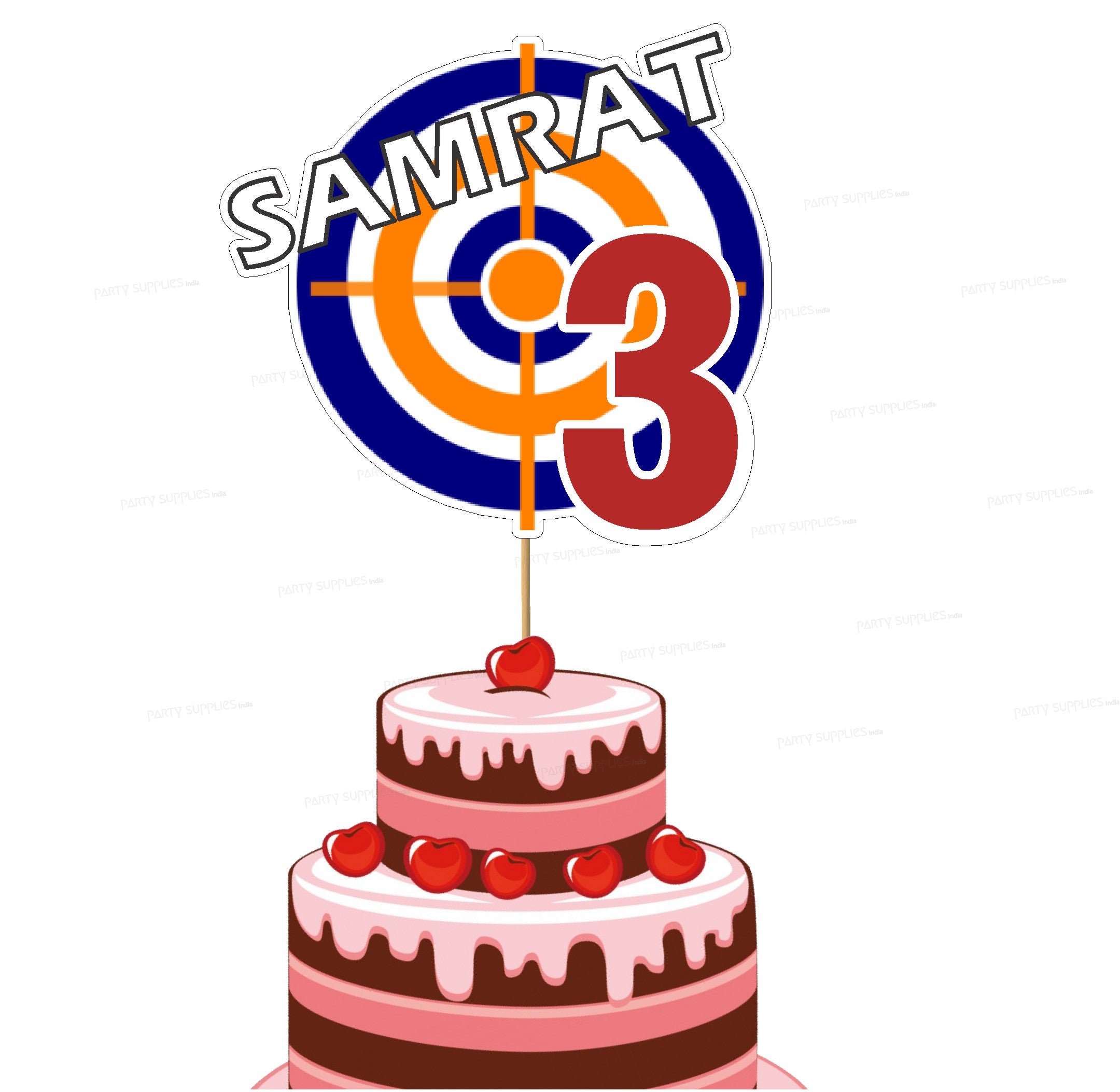 Nerf Theme Customized Cake Topper