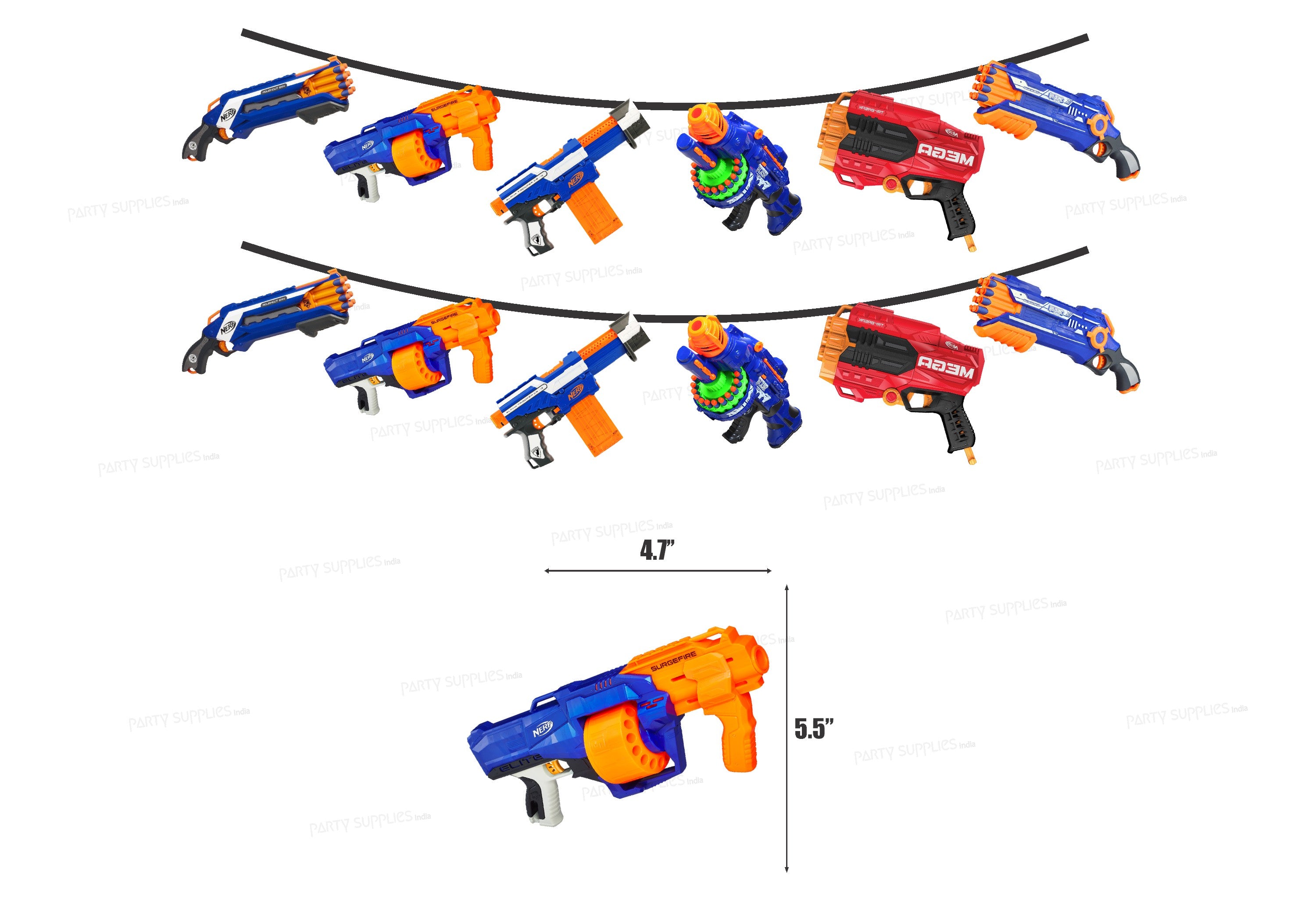 Nerf Theme Hanging