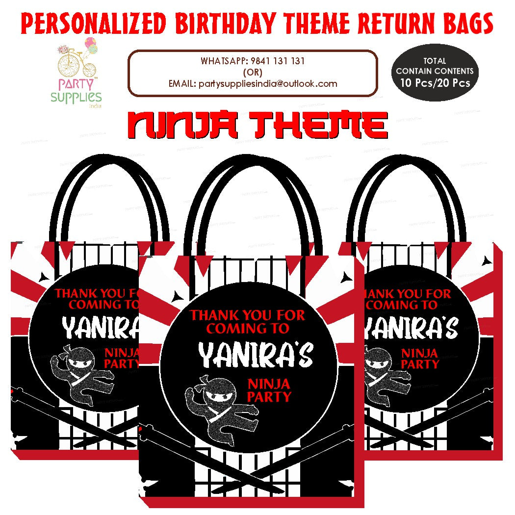 Ninja Theme Return Gift Bag