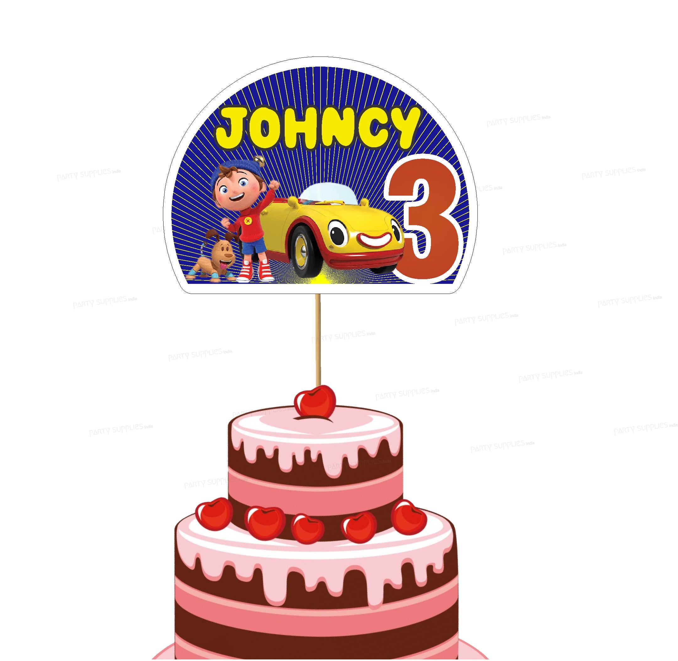 Noddy Theme Customized Cake Topper