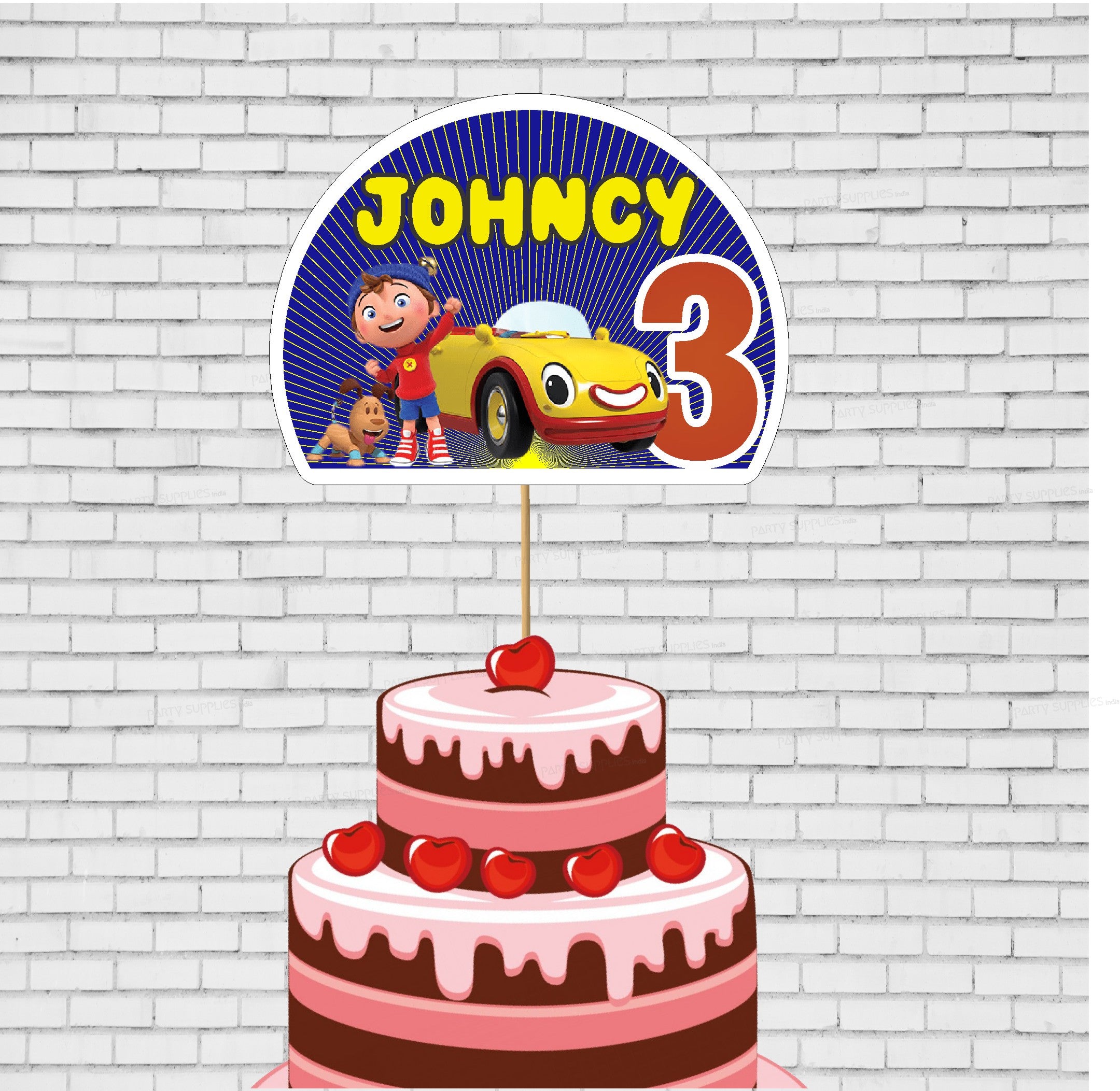 Noddy Theme Customized Cake Topper