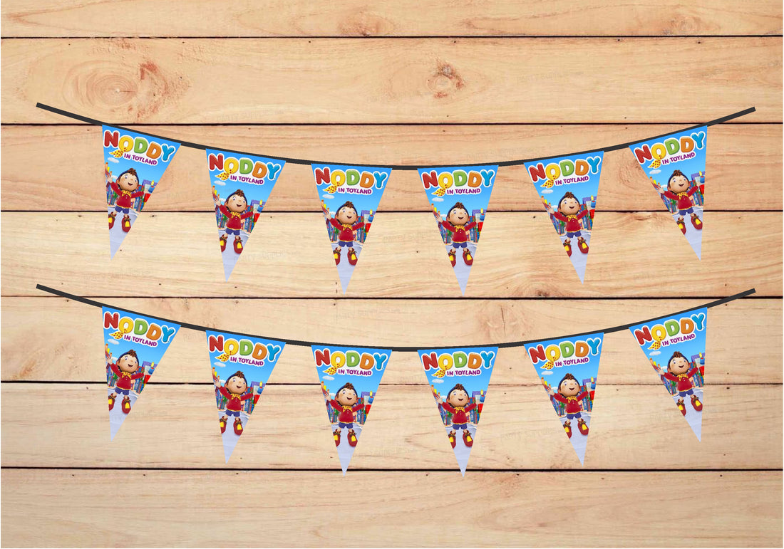 Noddy Theme Flag Bunting