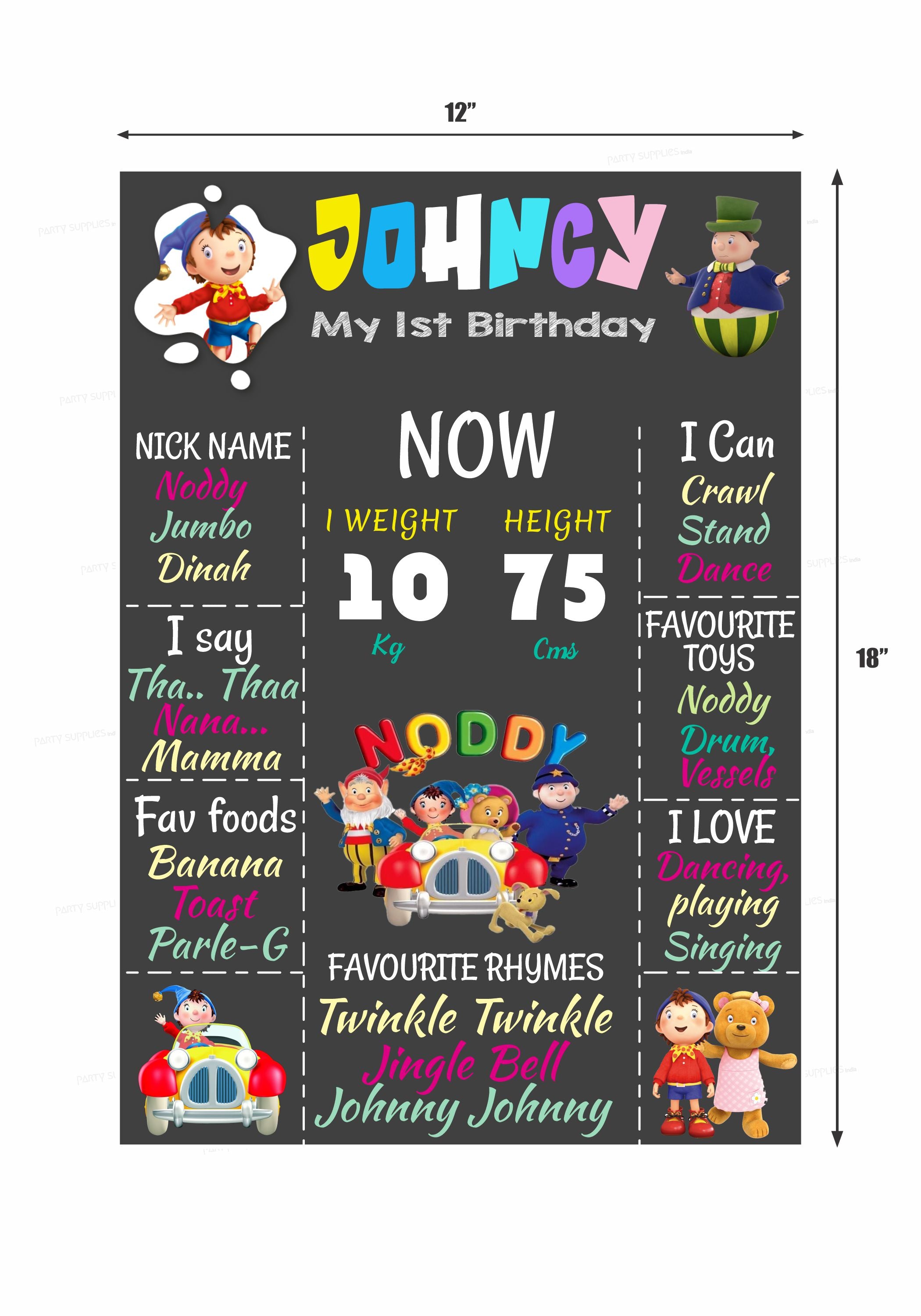 Noddy Theme Chalk Board - image 3 of 3 | Party Supplies India