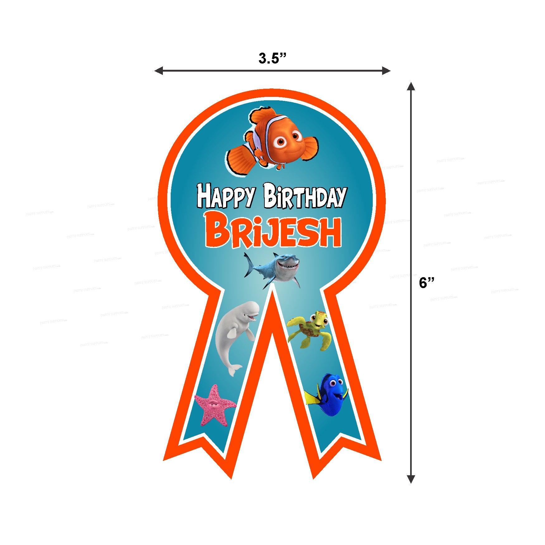 Nemo and Dory Theme Badges