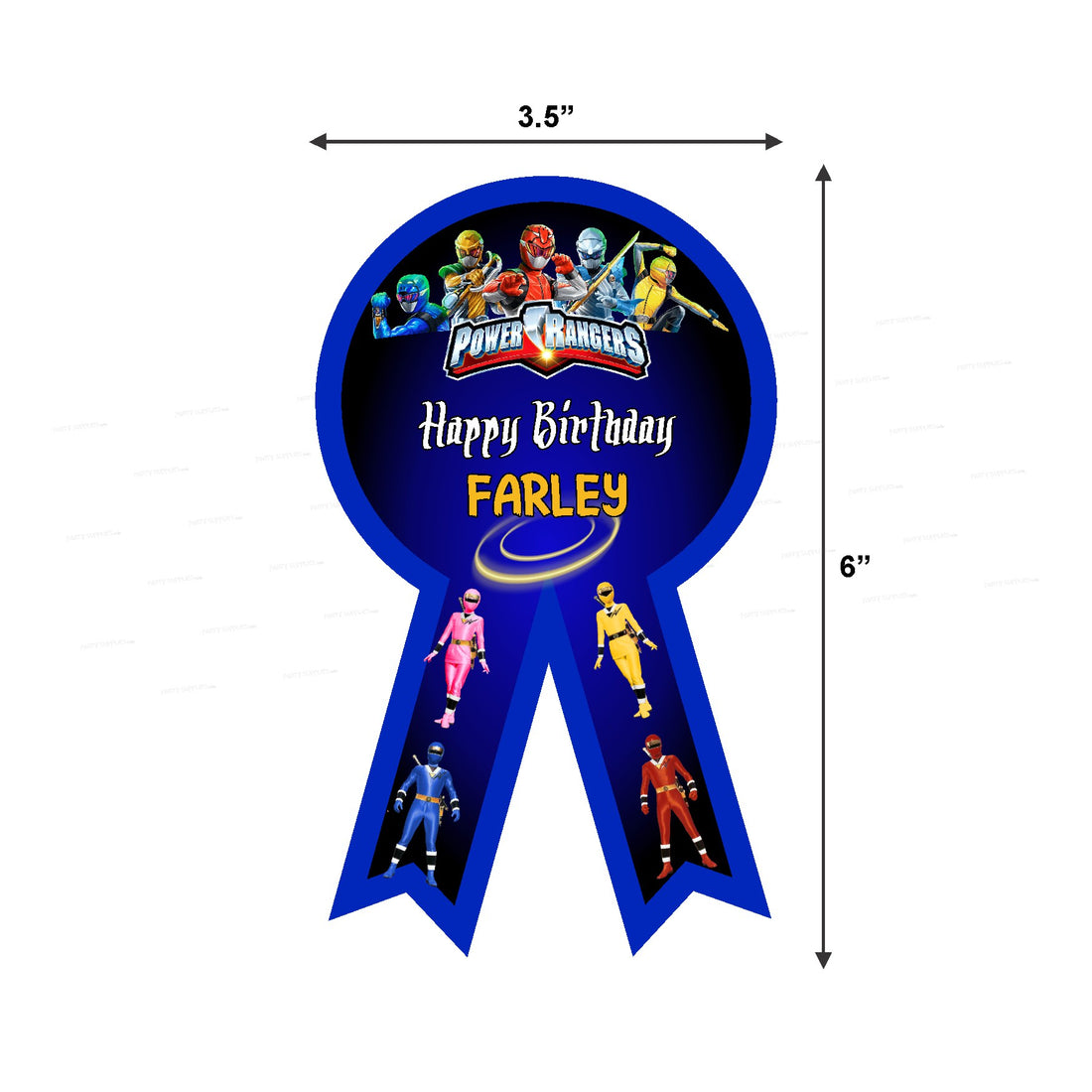 Power Rangers Theme Badges