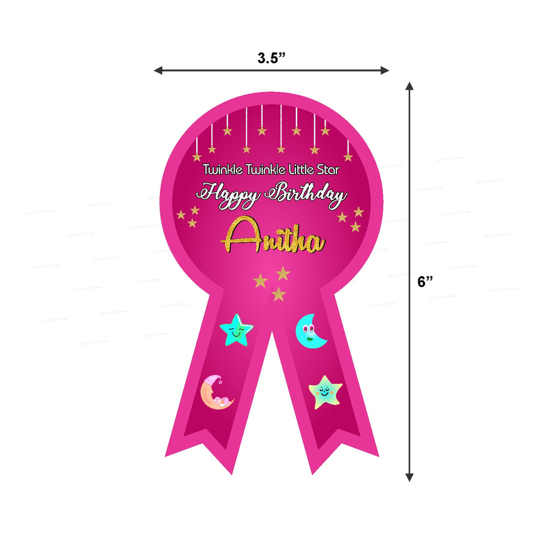 Twinkle Twinkle Little Star Girl Theme Badges