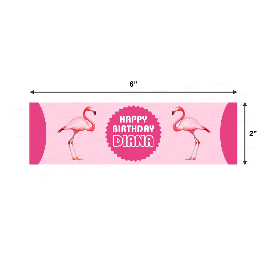 Flamingo Theme Water Bottle Sticker