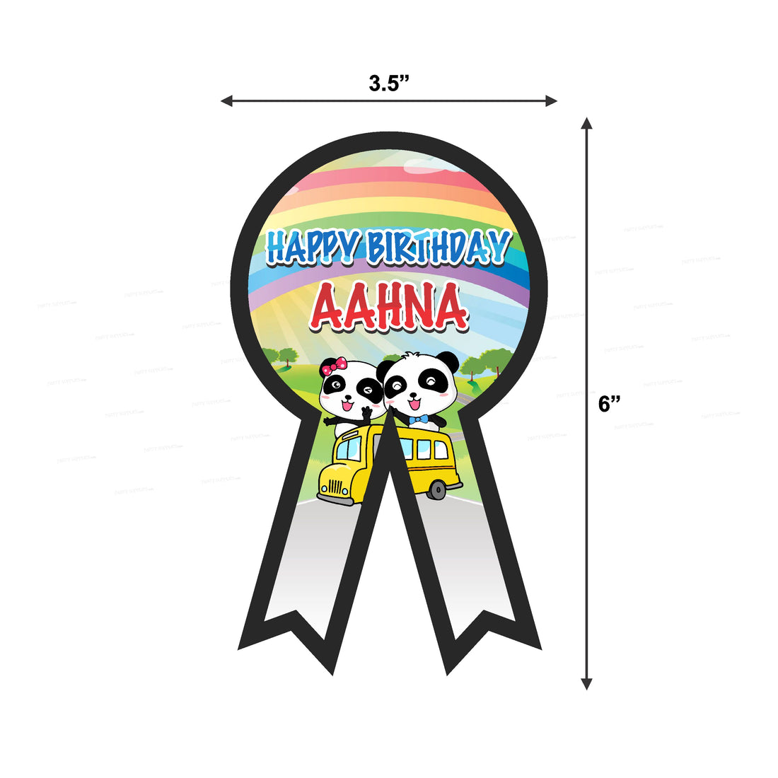 Baby Bus Theme Badges