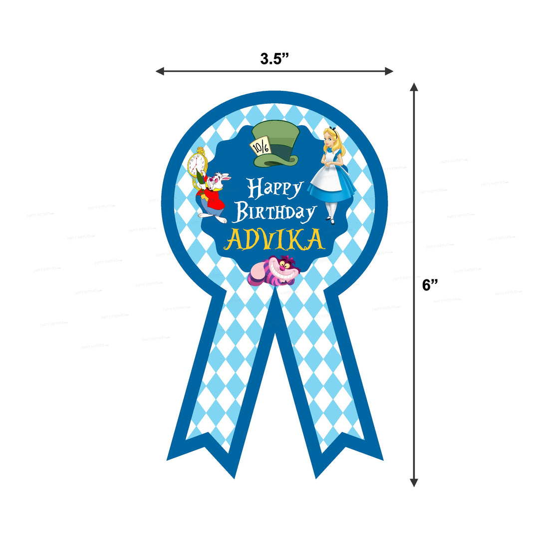 Alice In Wonderland Theme Badges