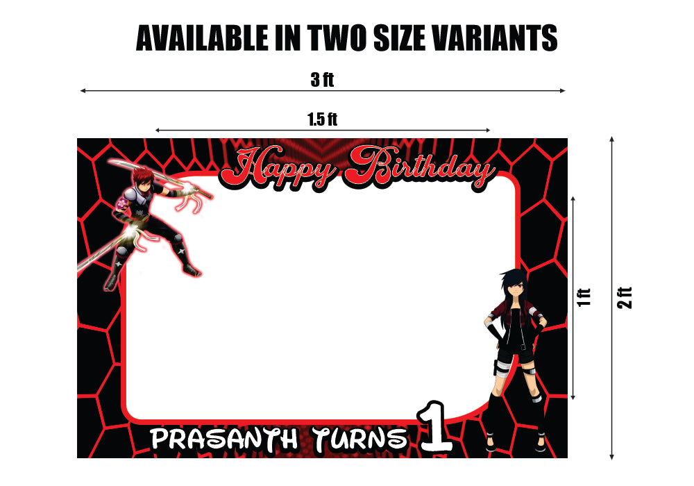 Ninja Theme Personalized PhotoBooth