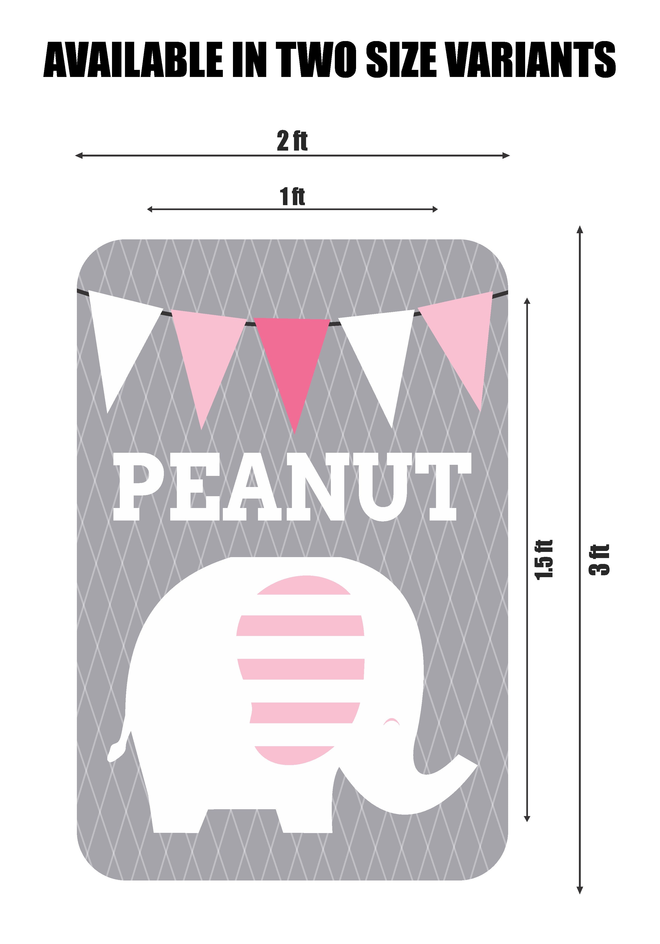 Pink Elephant Theme Cutout PNE-02