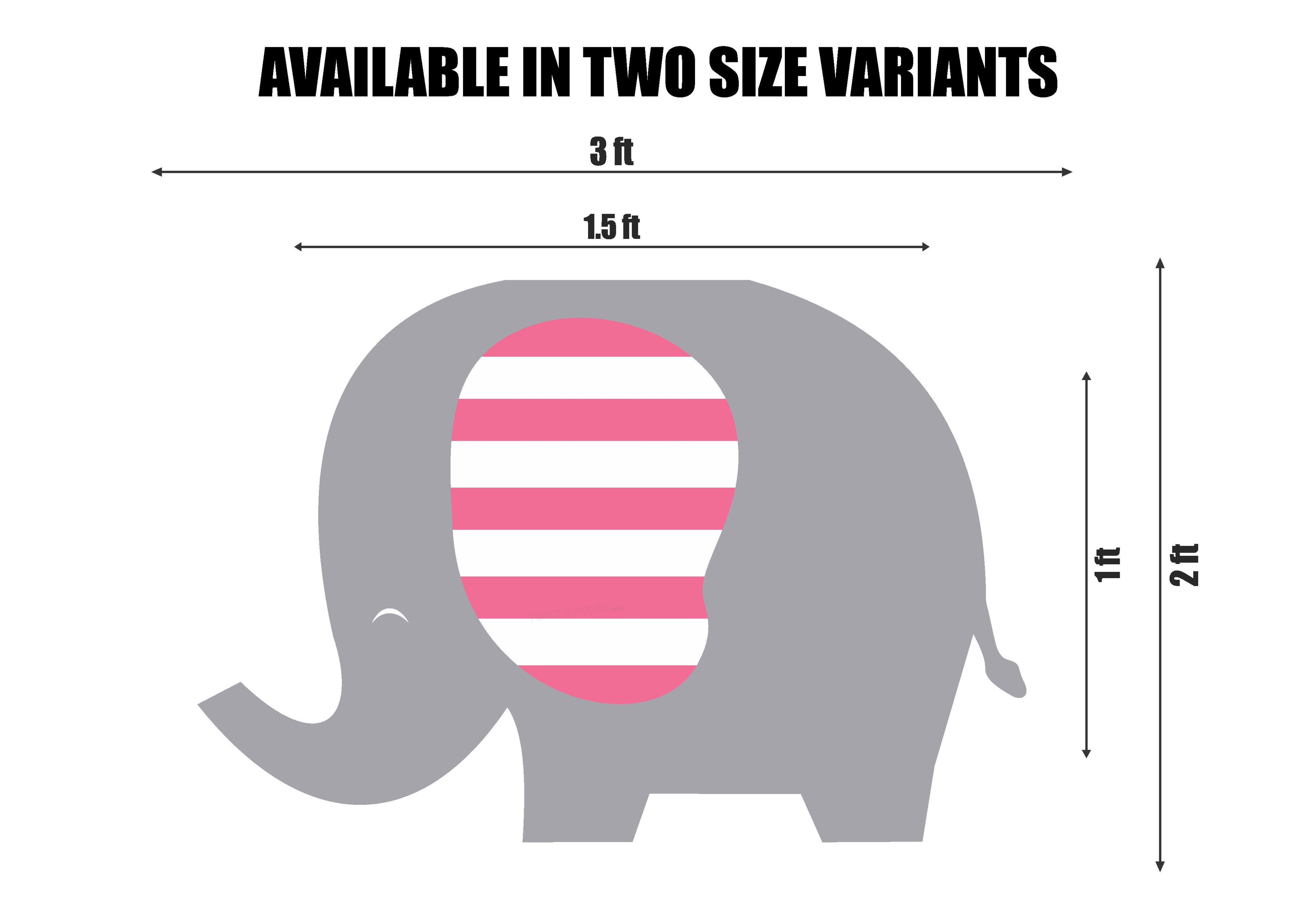 Pink Elephant Theme Cutout PNE-07 - image 3 of 3 | Party Supplies India