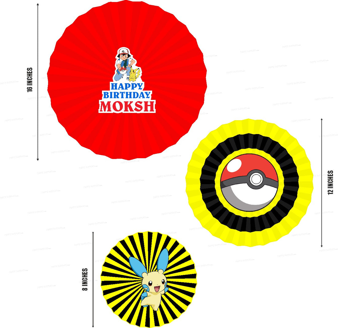 Pokemon Theme Paper Fan