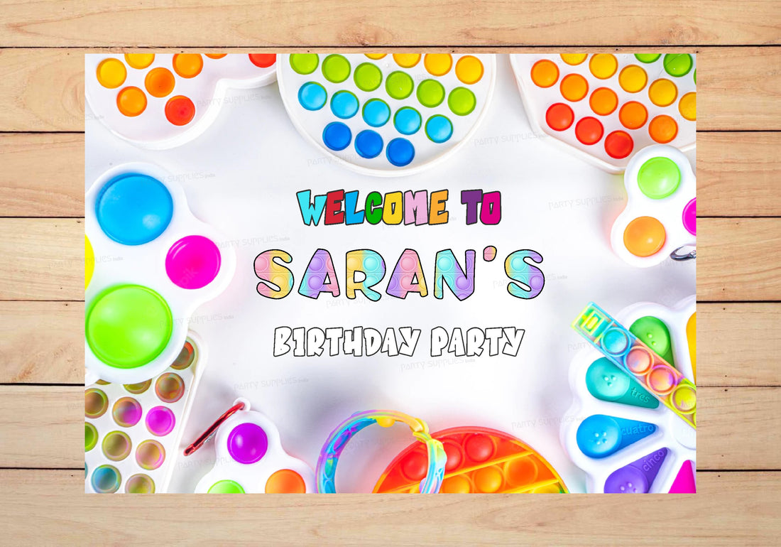 Pop It Theme Customized Welcome Board