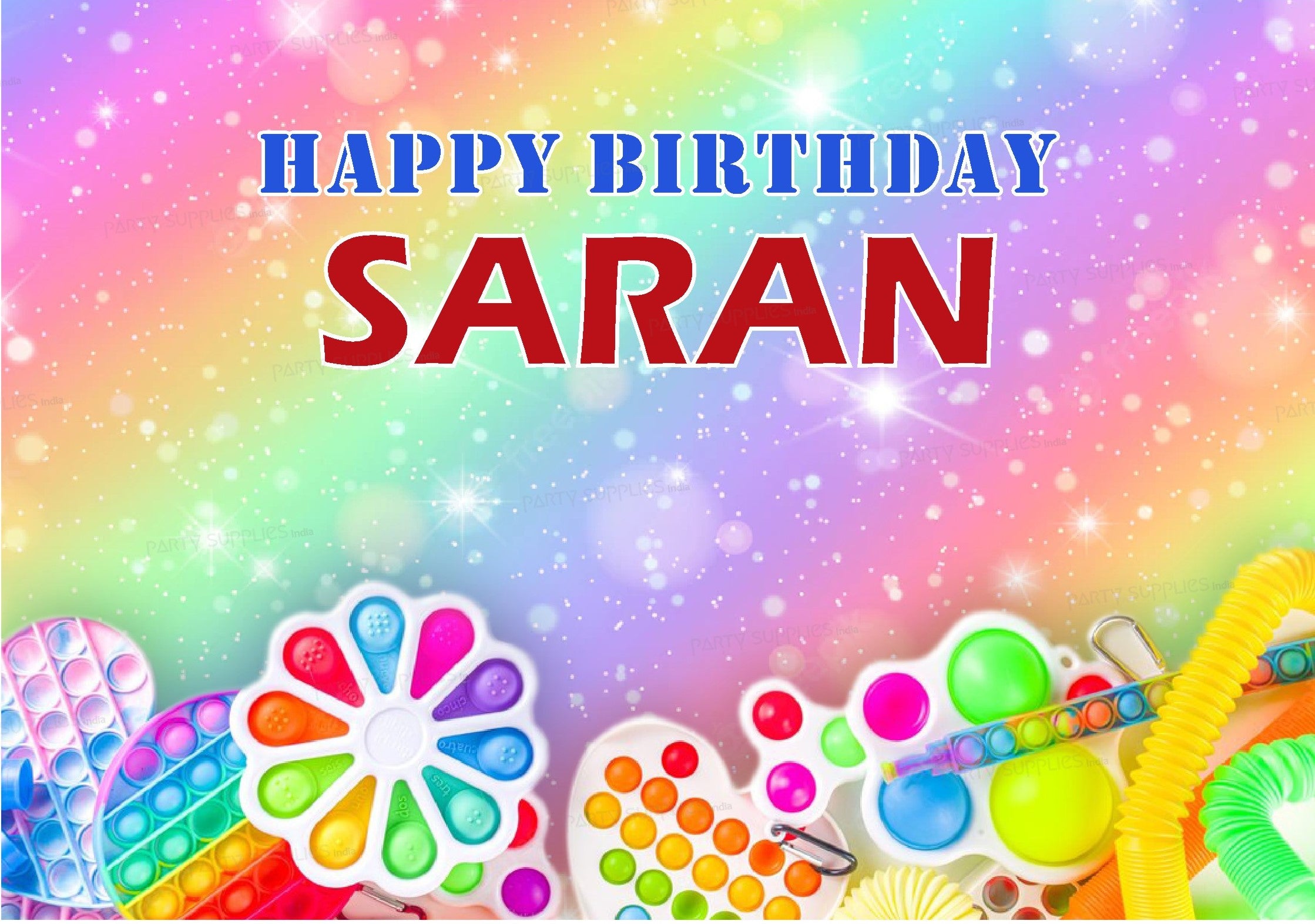 Pop It Theme Personalized Backdrop