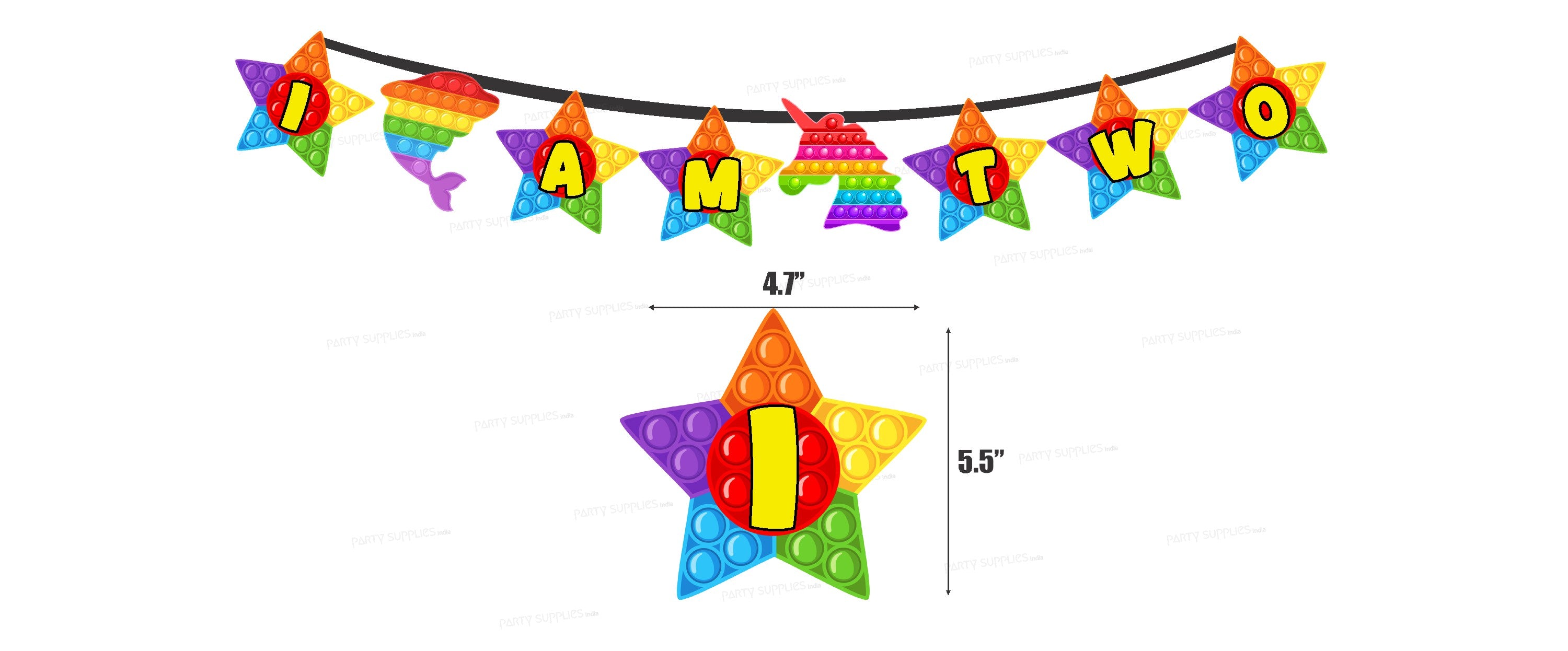 Pop It Theme Age Hanging