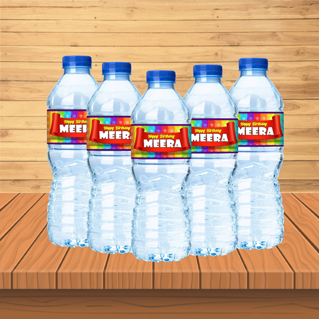 Pop It Theme Water Bottle Sticker