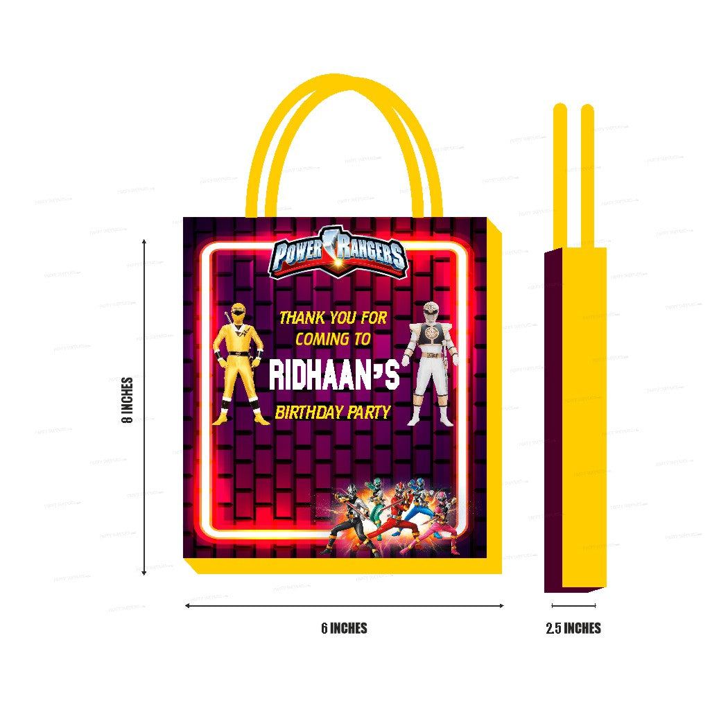 Power Rangers Theme Return Gift Bag