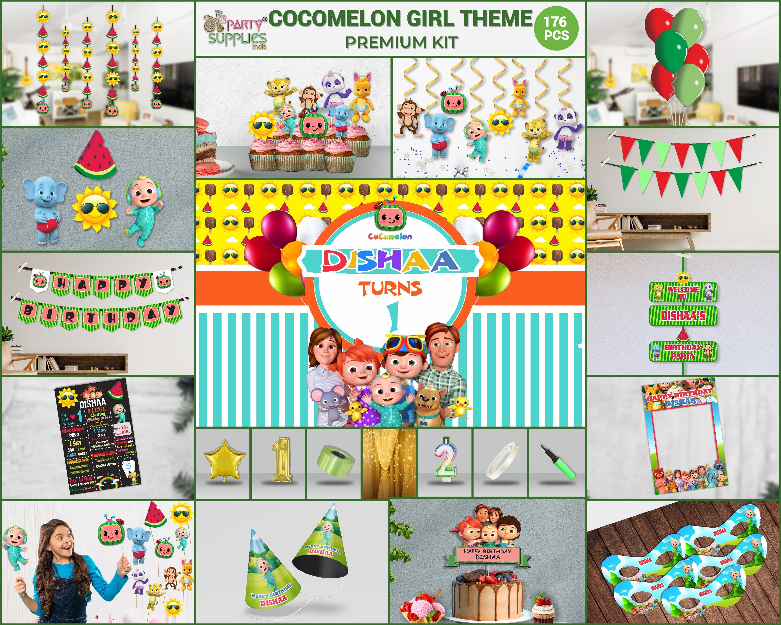 Coco Melon Girl Theme Premium Kit