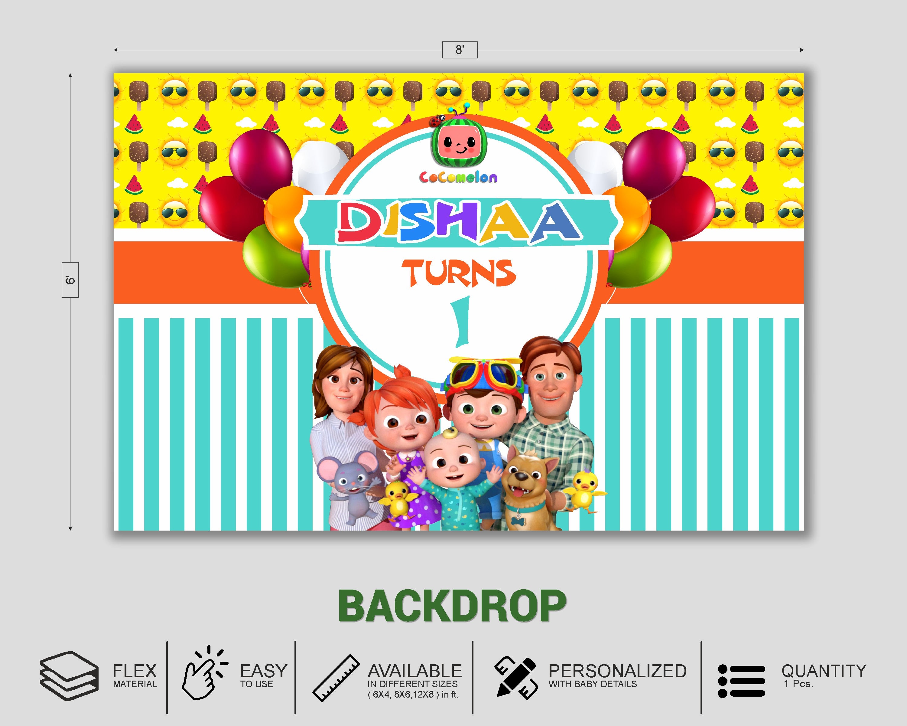 Coco Melon Girl Theme Premium Kit