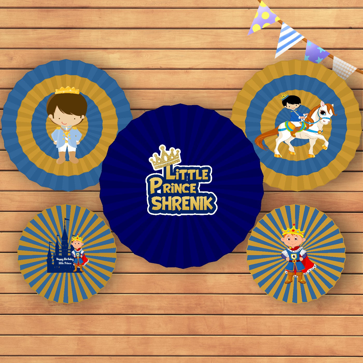 Prince Theme Paper Fan