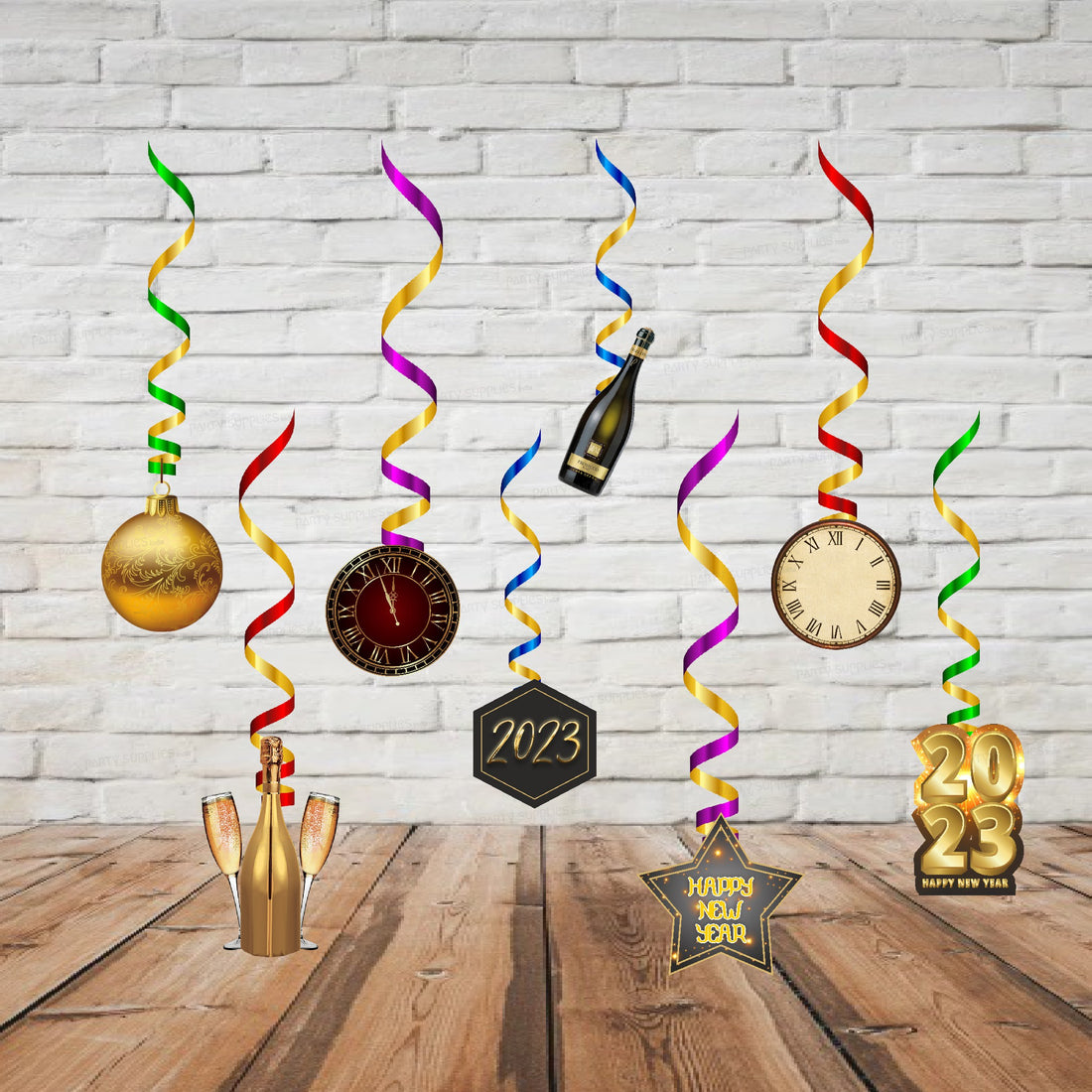 PSI New Year Theme Swirls