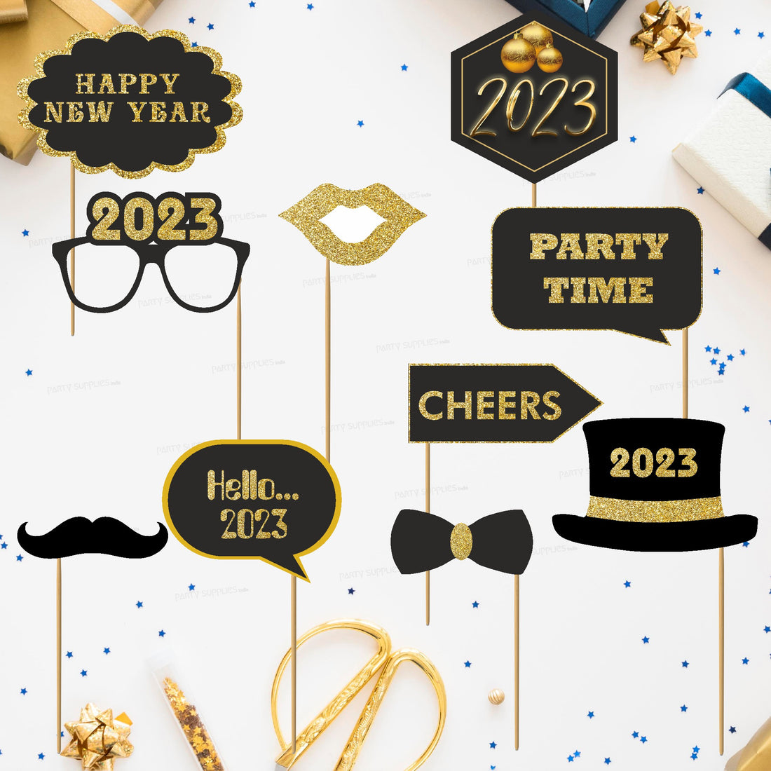 PSI New Year Theme Props